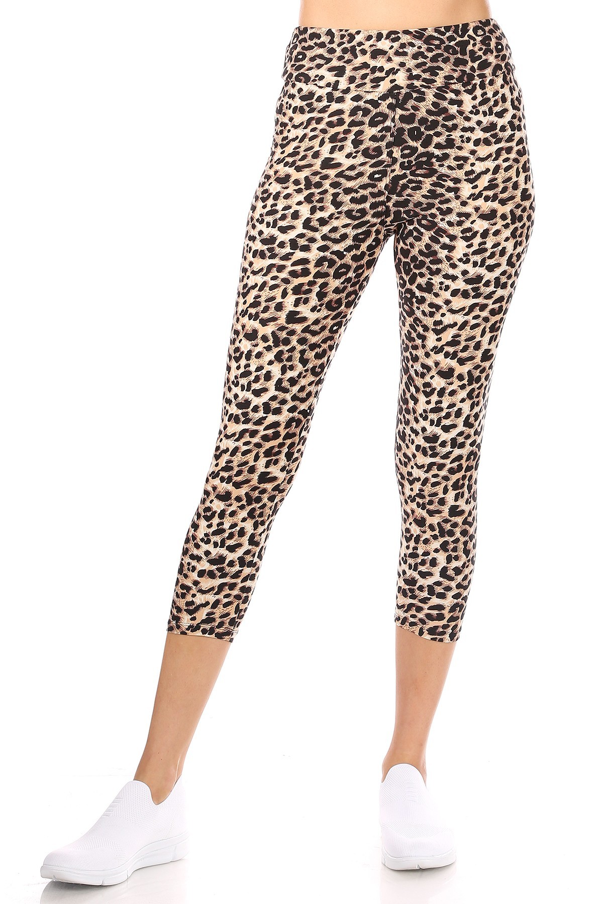 Wholesale Buttery Smooth Feral Cheetah High Waisted Capris