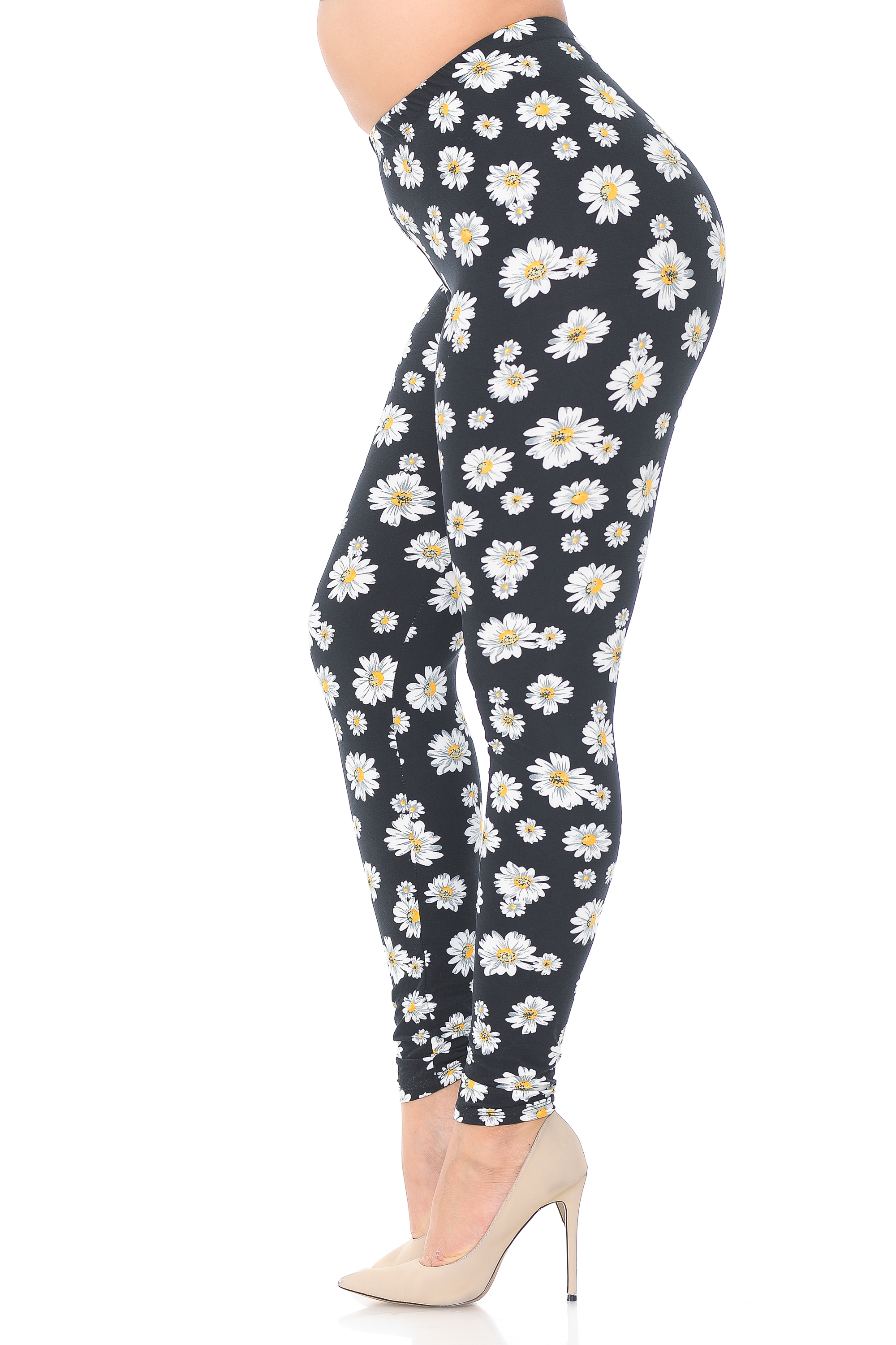 Wholesale Buttery Smooth Daisy Plus Size Leggings