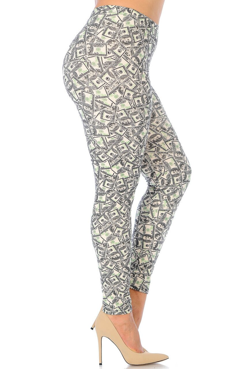 Wholesale Buttery Smooth Money Plus Size Leggings