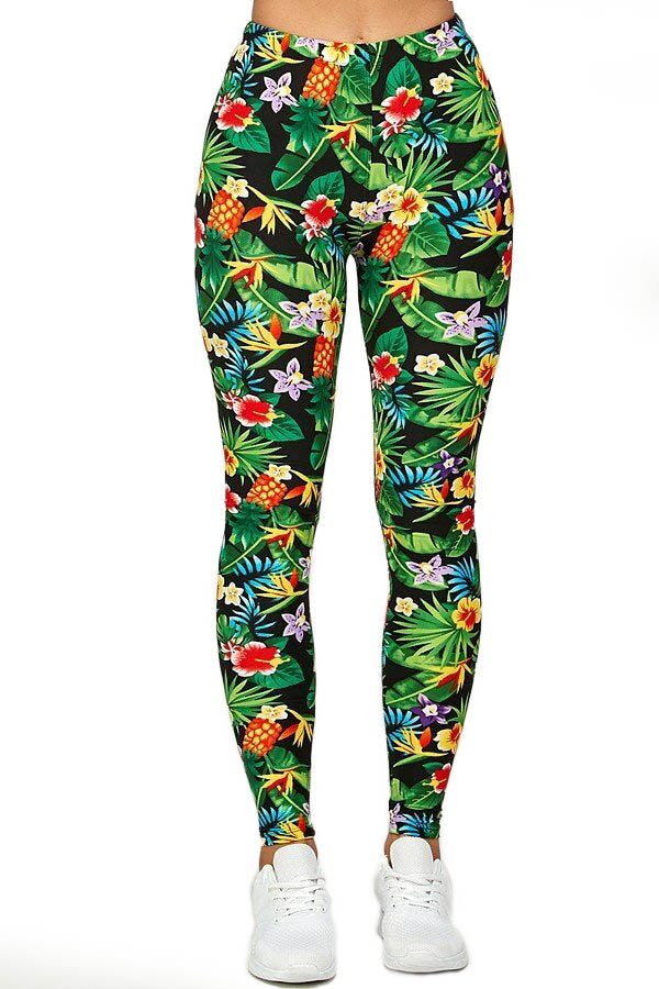 Wholesale Buttery Smooth Tropicana Floral Leggings