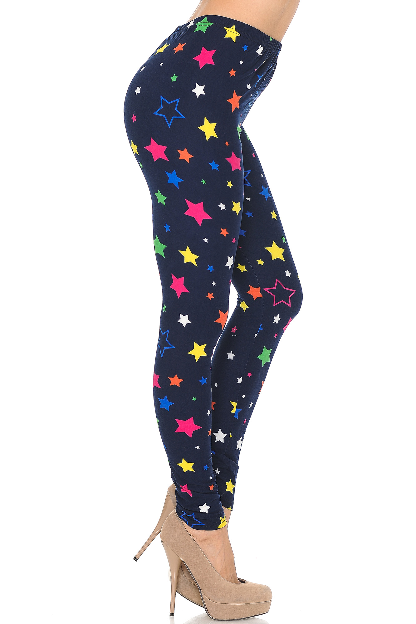 Wholesale Buttery Smooth Colorful Stars Leggings