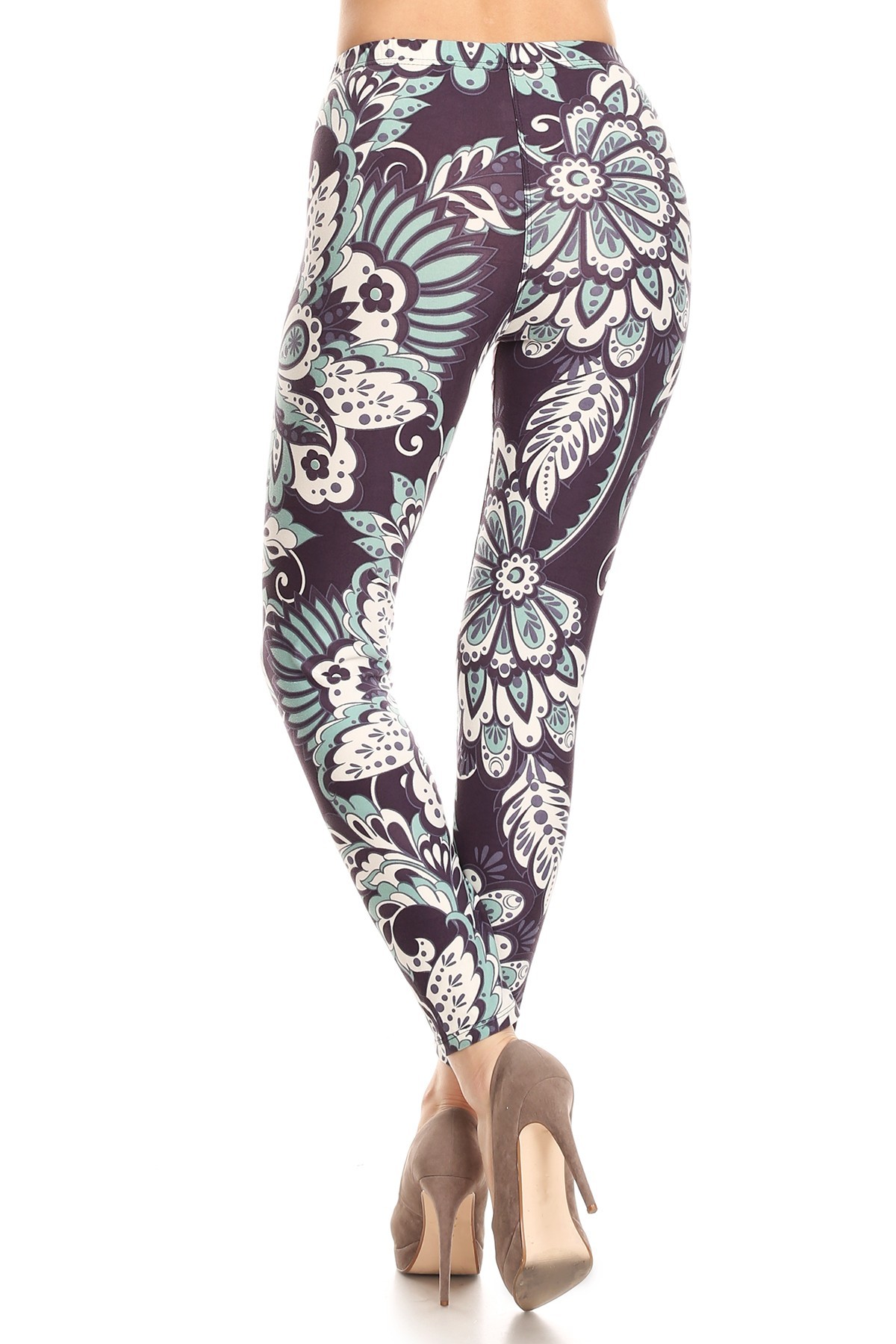 Wholesale Buttery Smooth Midnight Minty Mandala Leggings