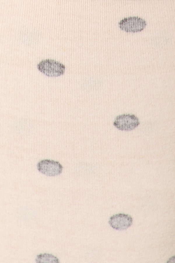 Wholesale Buttery Smooth Black on Beige Polka Dot Leggings