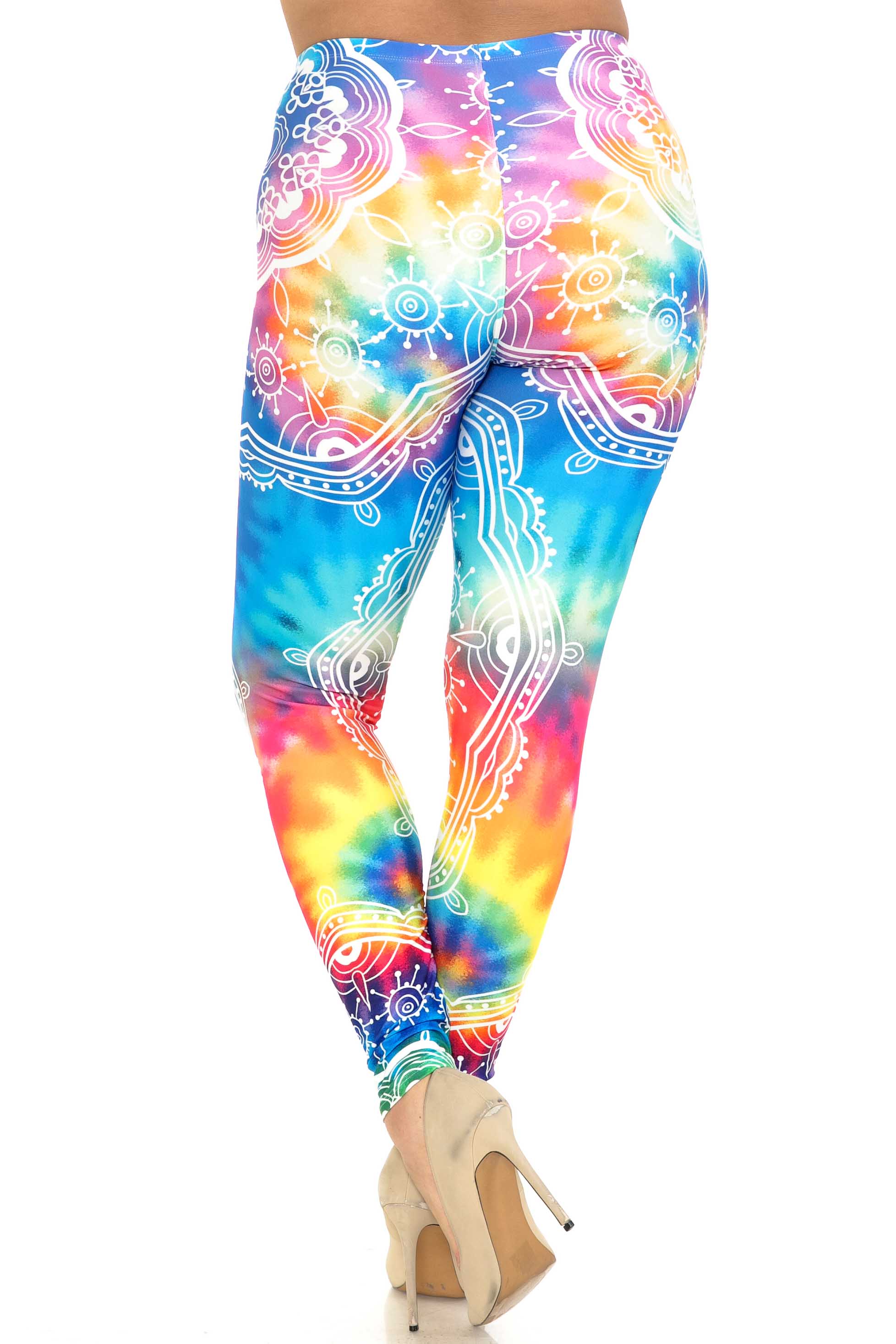 Wholesale Creamy Soft California Tie Dye Extra Plus Size Leggings - 3X-5X - By USA Fashion™