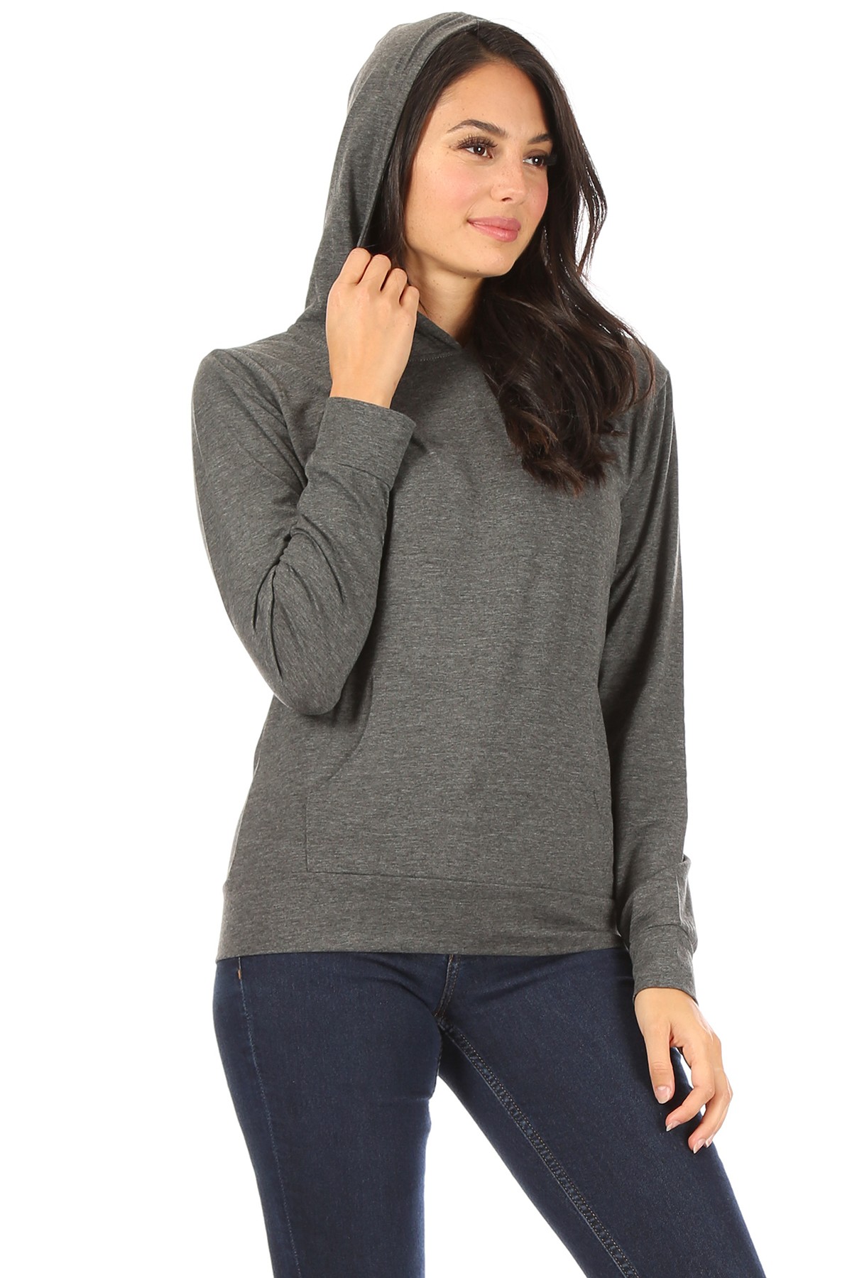 Wholesale Solid Basic Pullover Hoodie