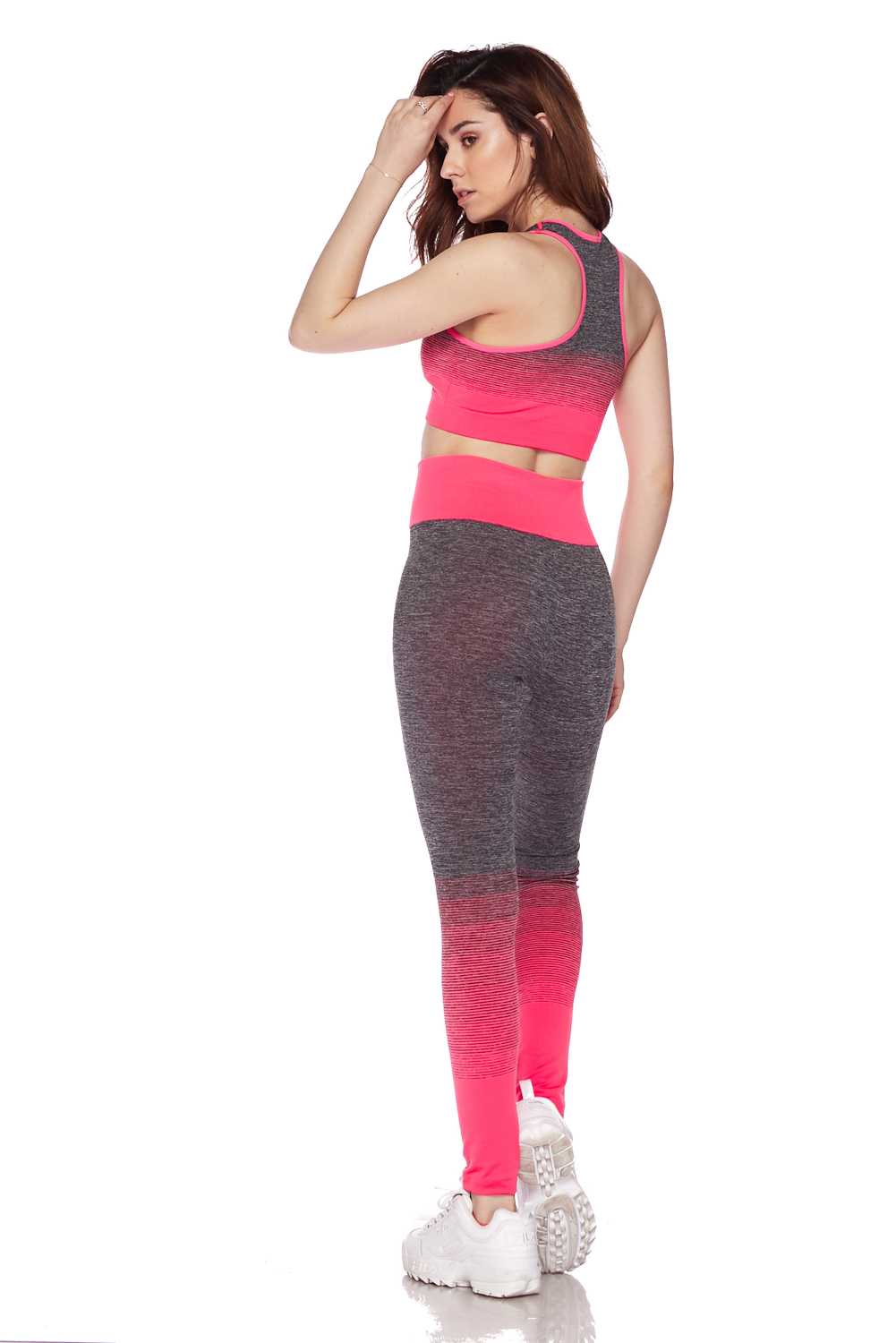 Wholesale Premium 2 Color Ombre Sport Bra and Legging Set