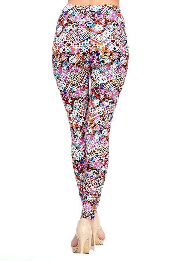 Wholesale Buttery Smooth Colorful Tribal Madness Leggings