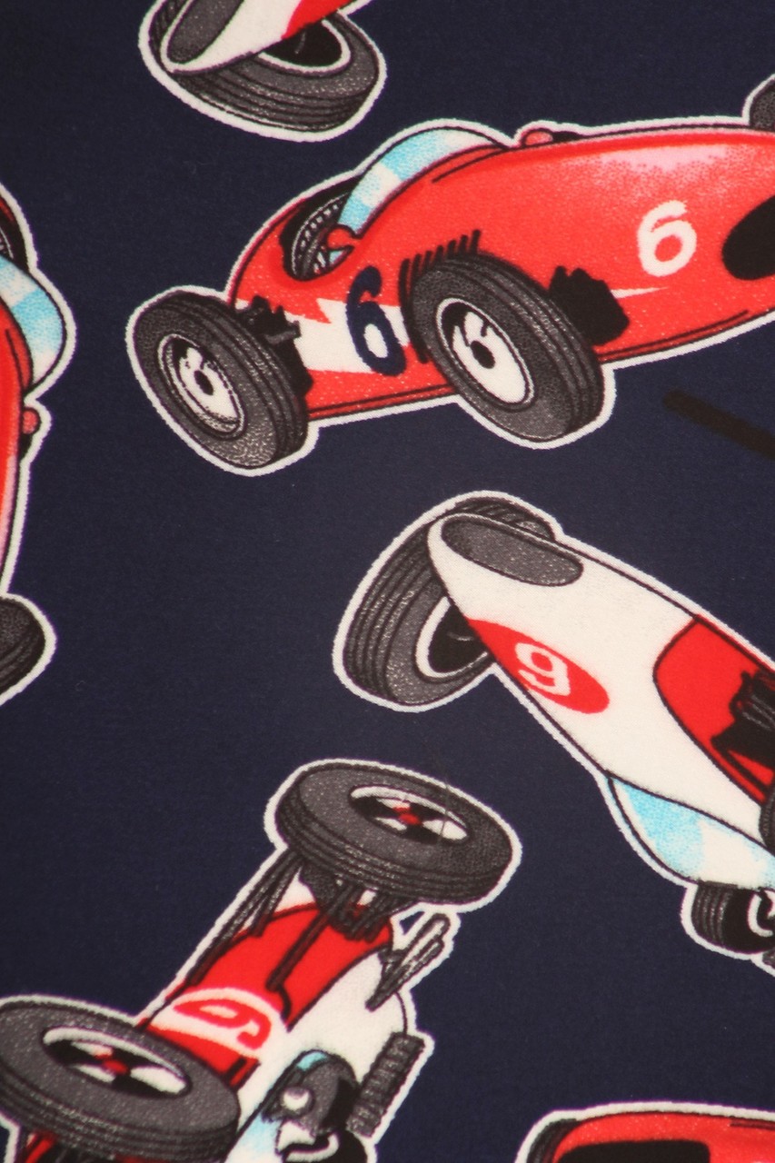 Wholesale Buttery Smooth Retro Race Car Plus Size Leggings - 3X-5X