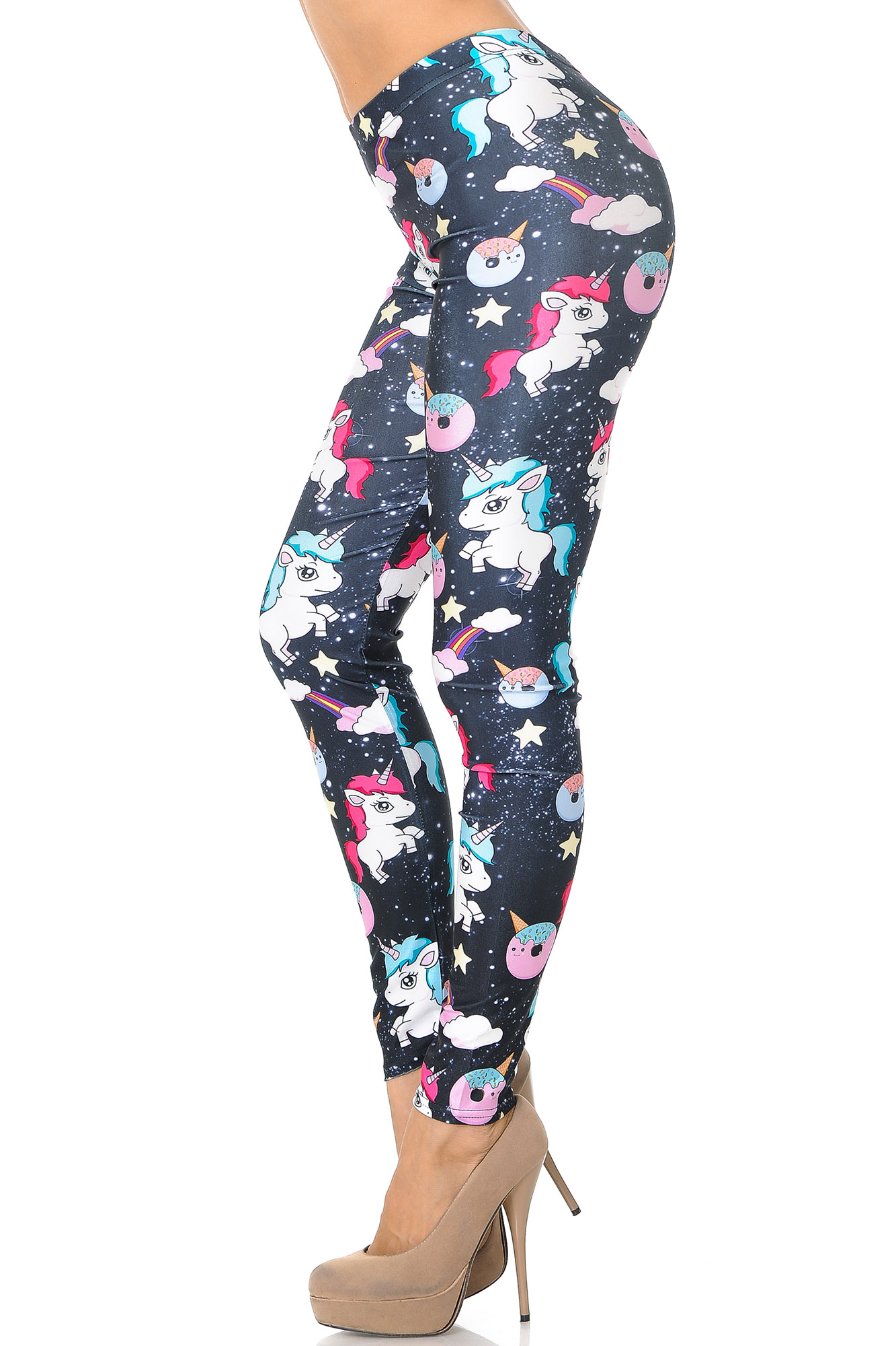 Wholesale Graphic Print Unicorn Rainbow and Treats Leggings