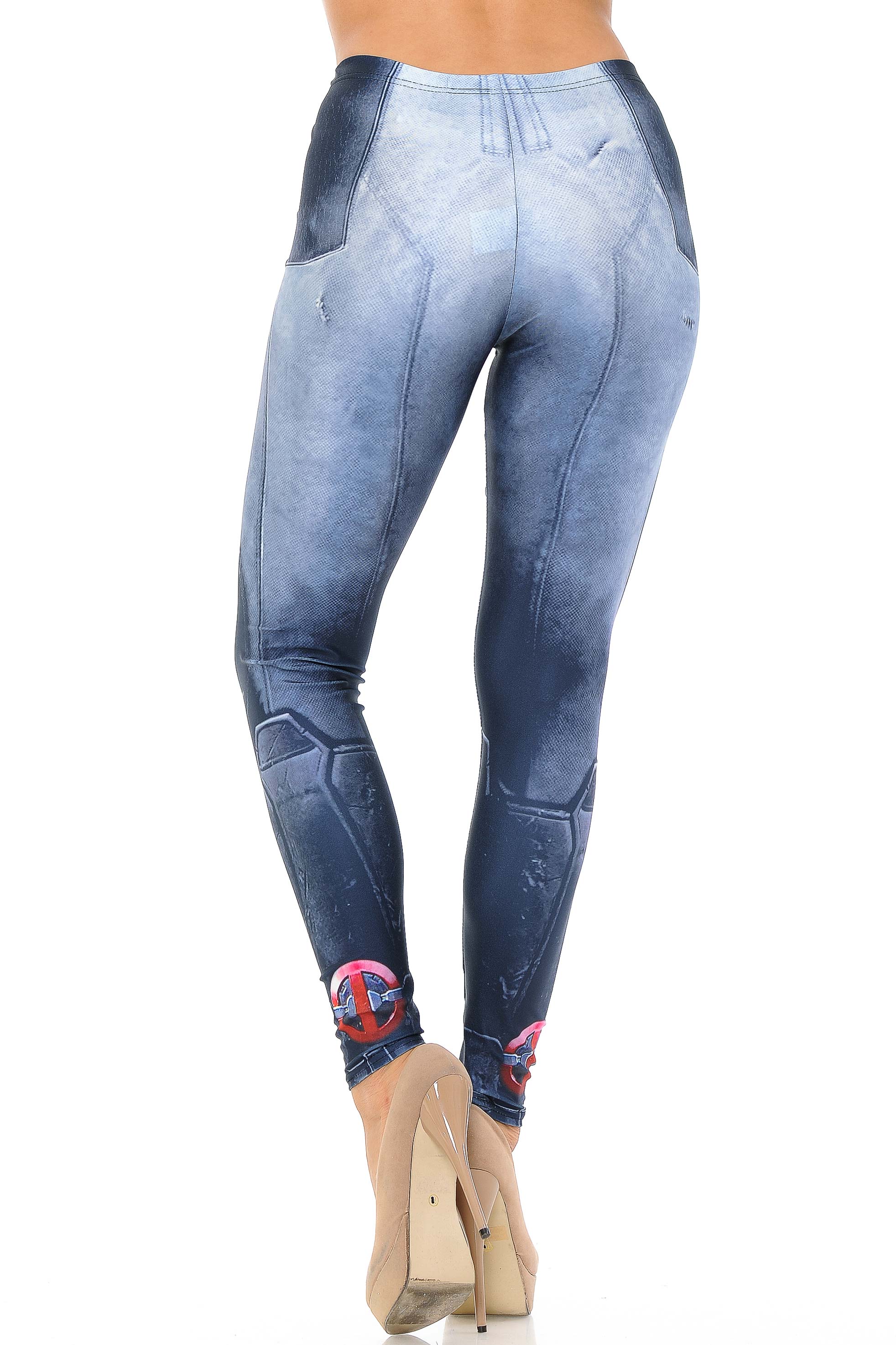 Wholesale Graphic Print Leg Armor Leggings