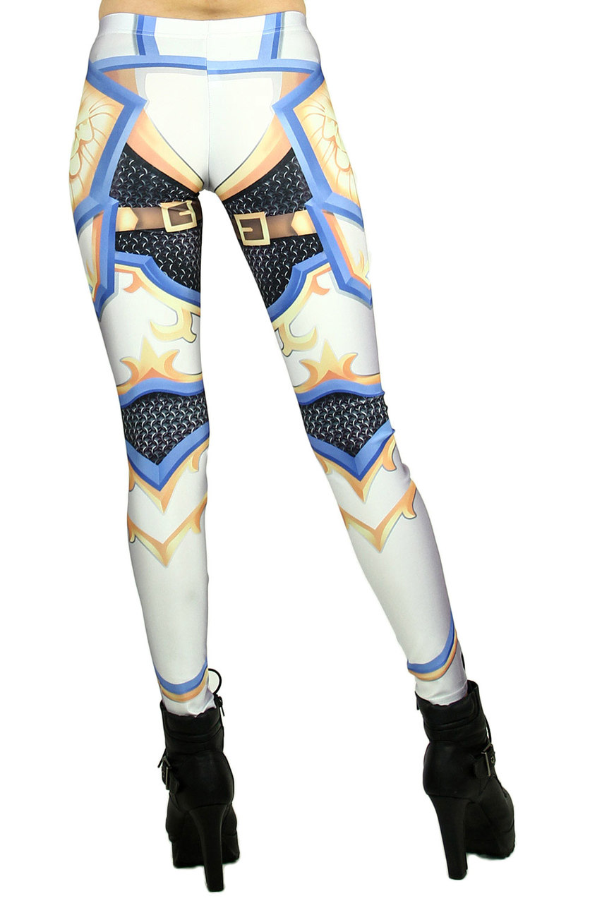 Back side image of Graphic Printed Hero Armor Leggings