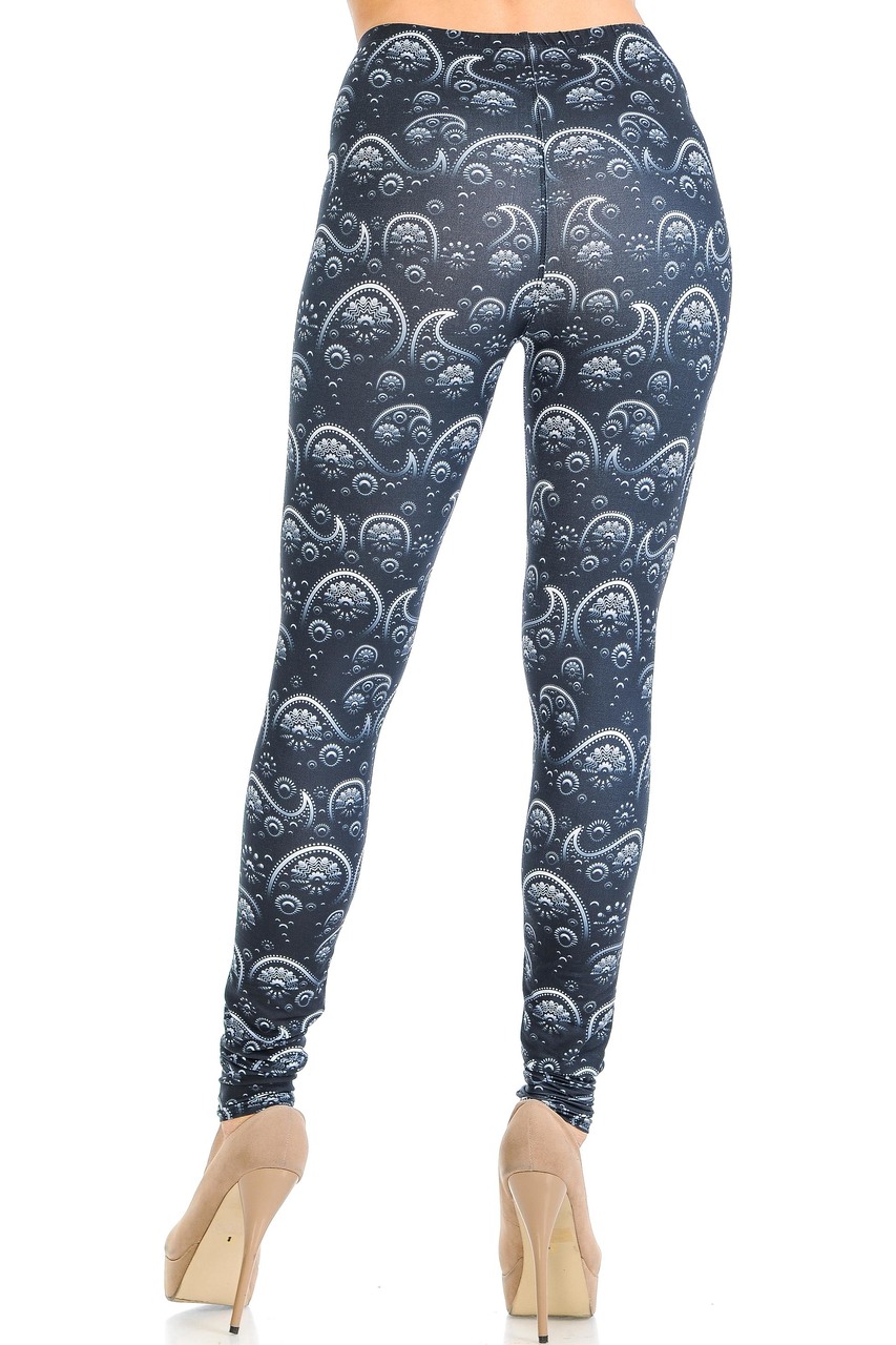 Wholesale Creamy Soft Fading Paisley Leggings - Signature Collection