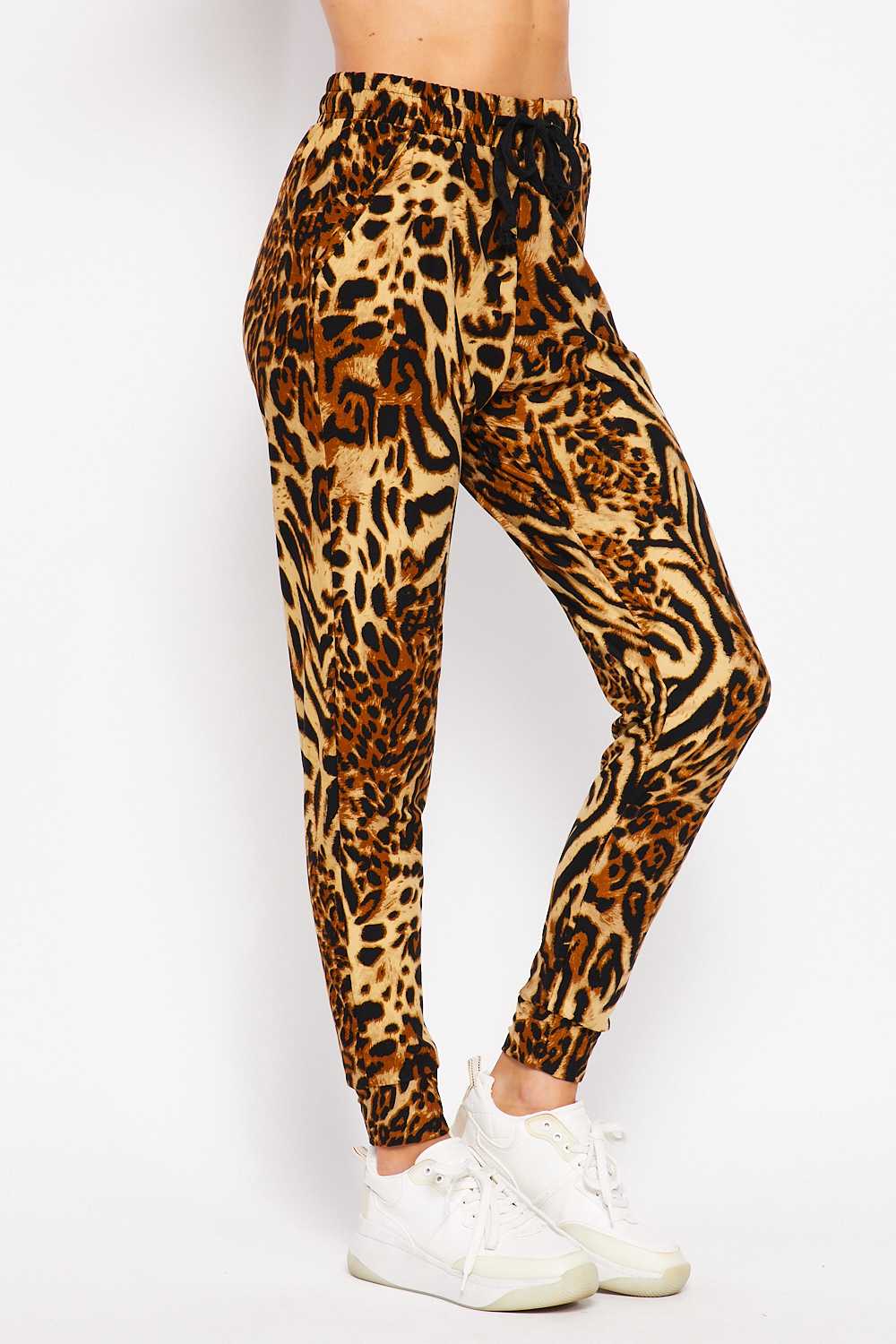 Wholesale Buttery Smooth Predator Leopard Plus Size Joggers