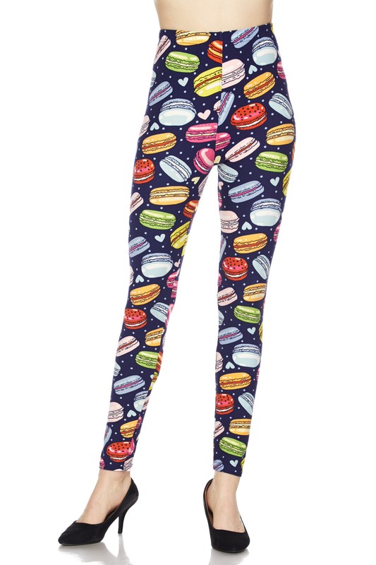 Buttery Smooth Colorful Macaroons Leggings