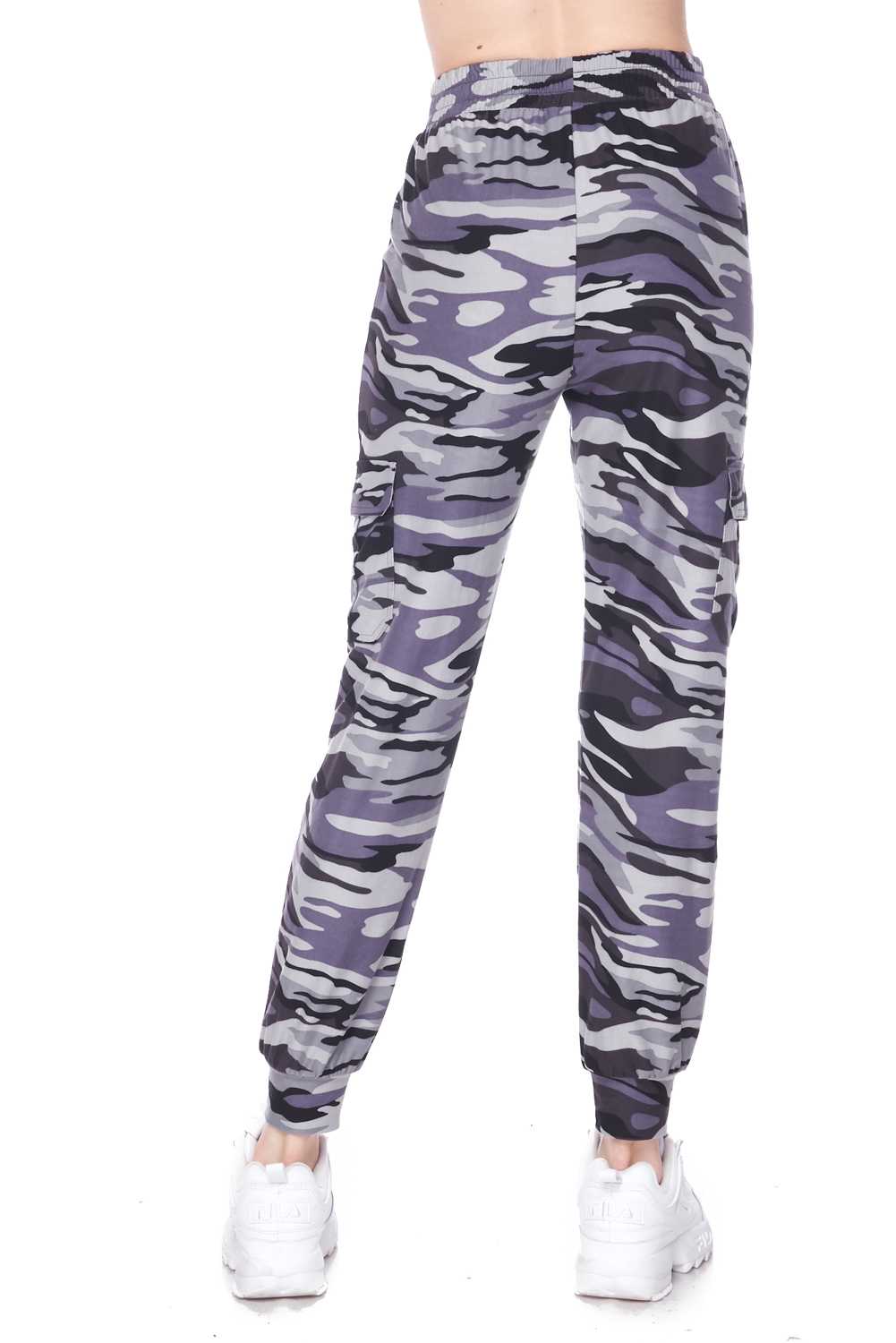 Wholesale Buttery Smooth Charcoal Camouflage Cargo Joggers - New Mix