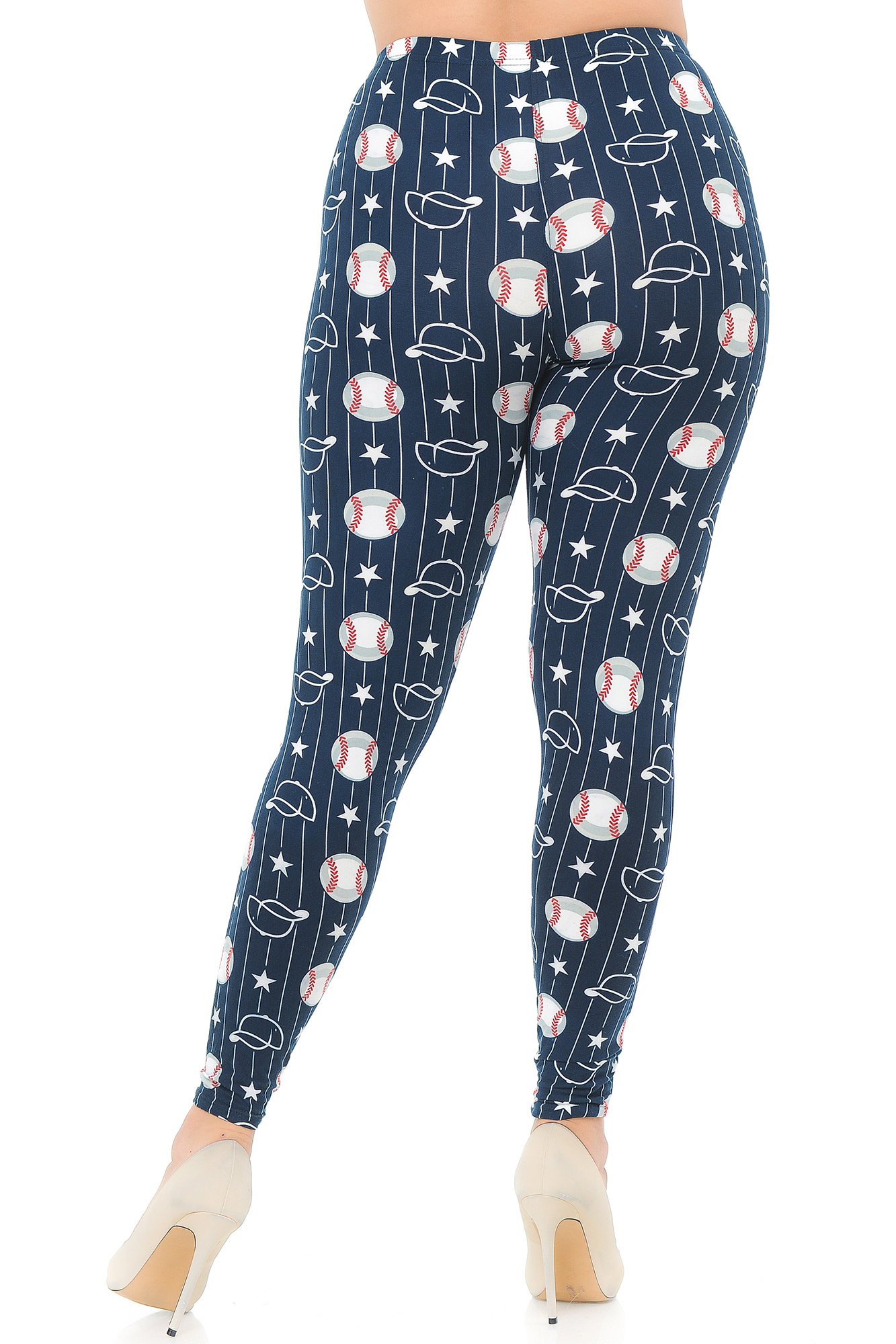 Wholesale Buttery Smooth I Love Baseball Plus Size Leggings