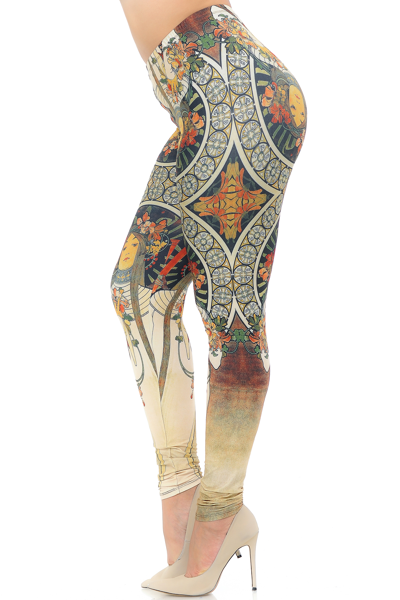 Wholesale Creamy Soft Gaia Mucha Extra Plus Size Leggings - 3X-5X - USA Fashion™