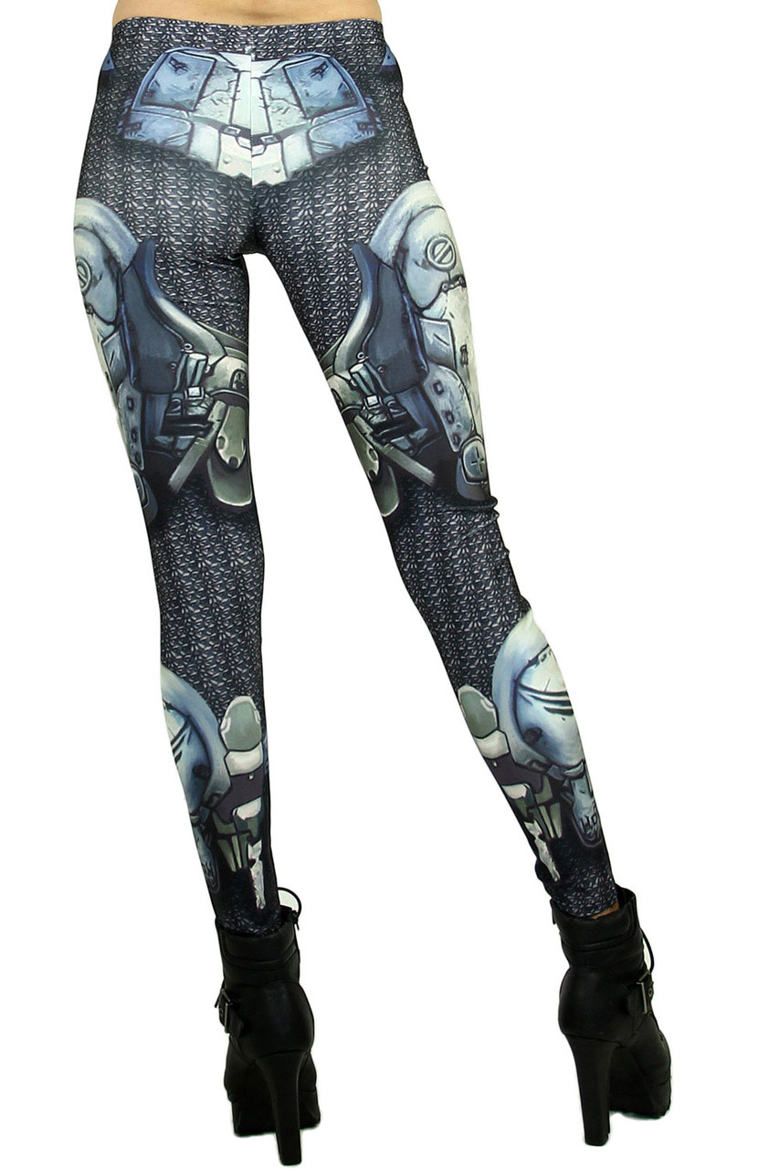 Wholesale Graphic Robotic Armor Leggings