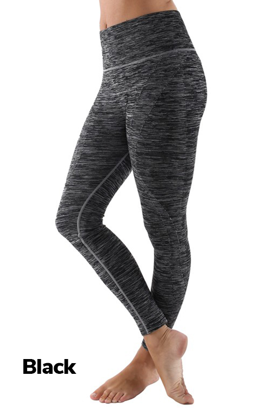 Black Wholesale Ombre Fusion Black Workout Leggings