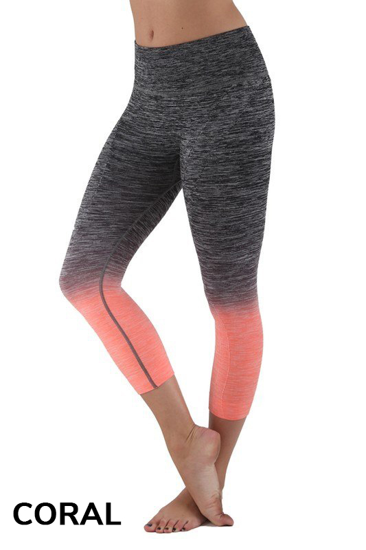 Coral Wholesale Ombre Fusion Workout Capris