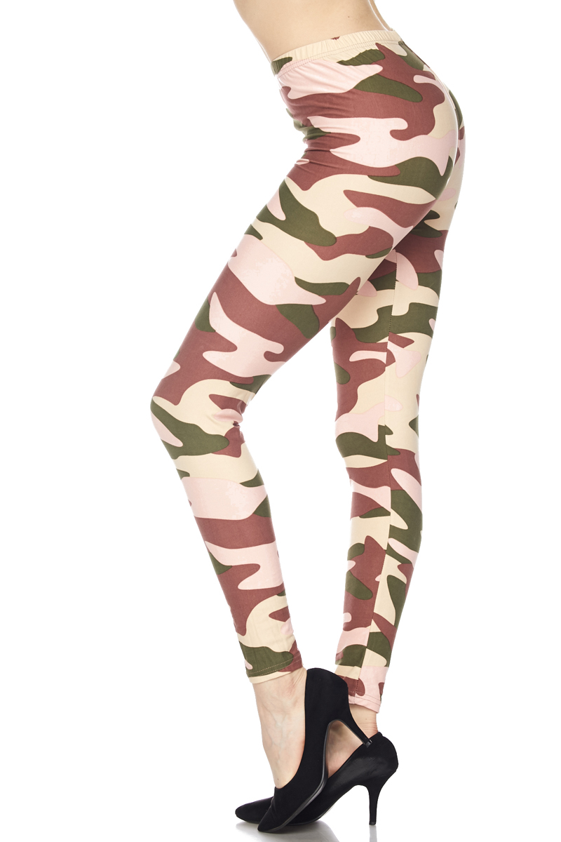 Wholesale Buttery Soft Neapolitan Camouflage Leggings