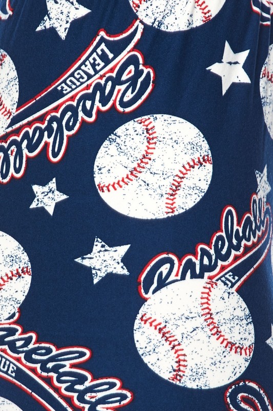 Wholesale Buttery Smooth Major League Baseball Plus Size Leggings - 3X-5X