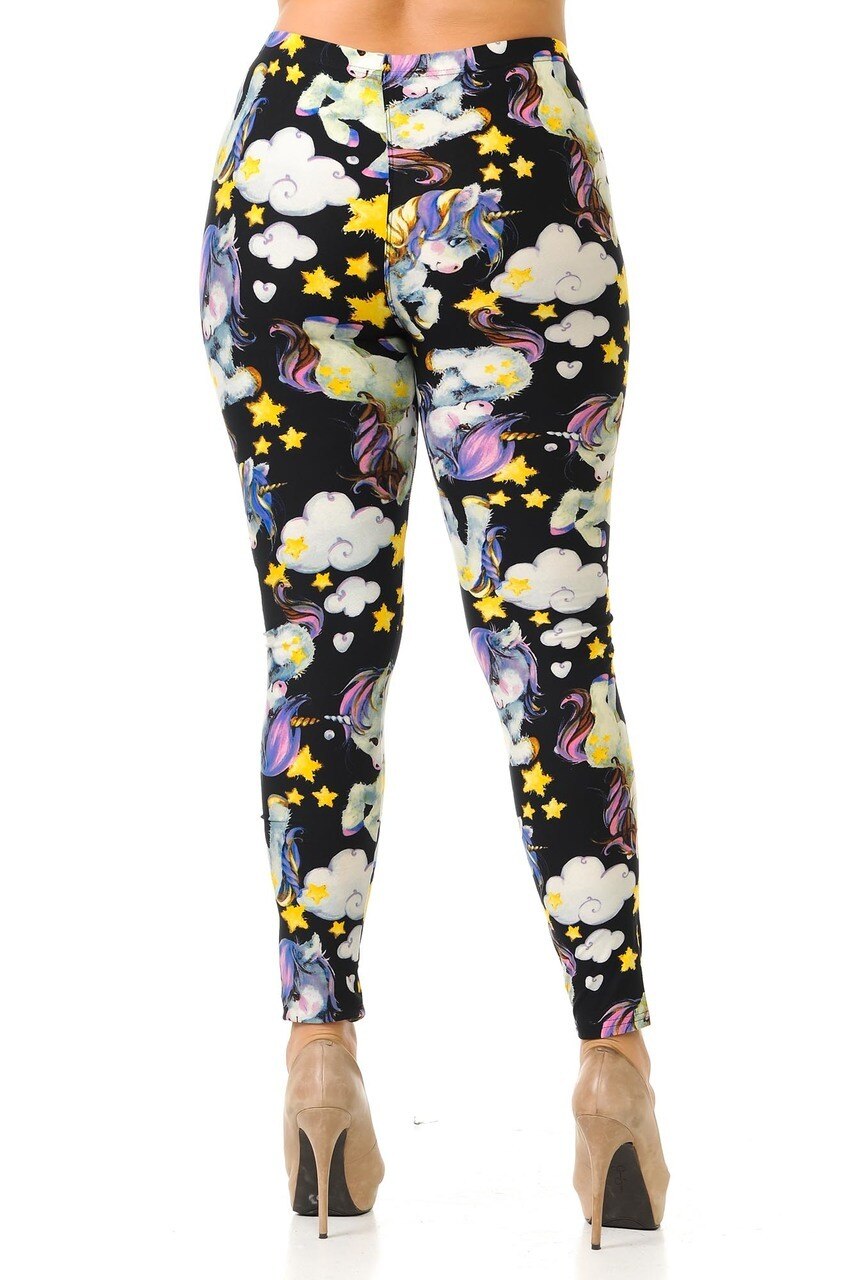 Wholesale Buttery Soft Cutie Pie Baby Unicorn Plus Size Leggings