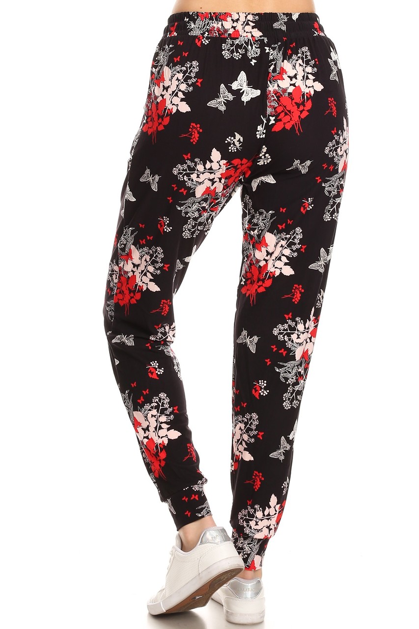 Wholesale Buttery Smooth Butterfly Bloom Joggers