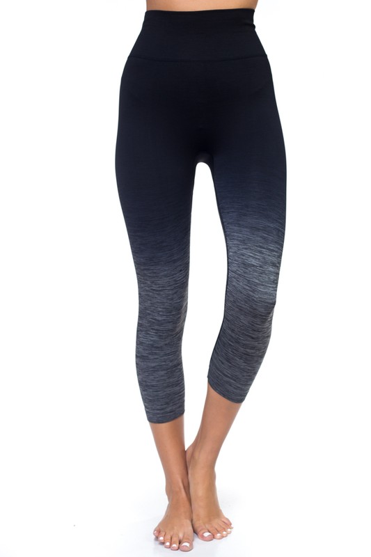 Wholesale Body Flatter Color Blend Workout Capris