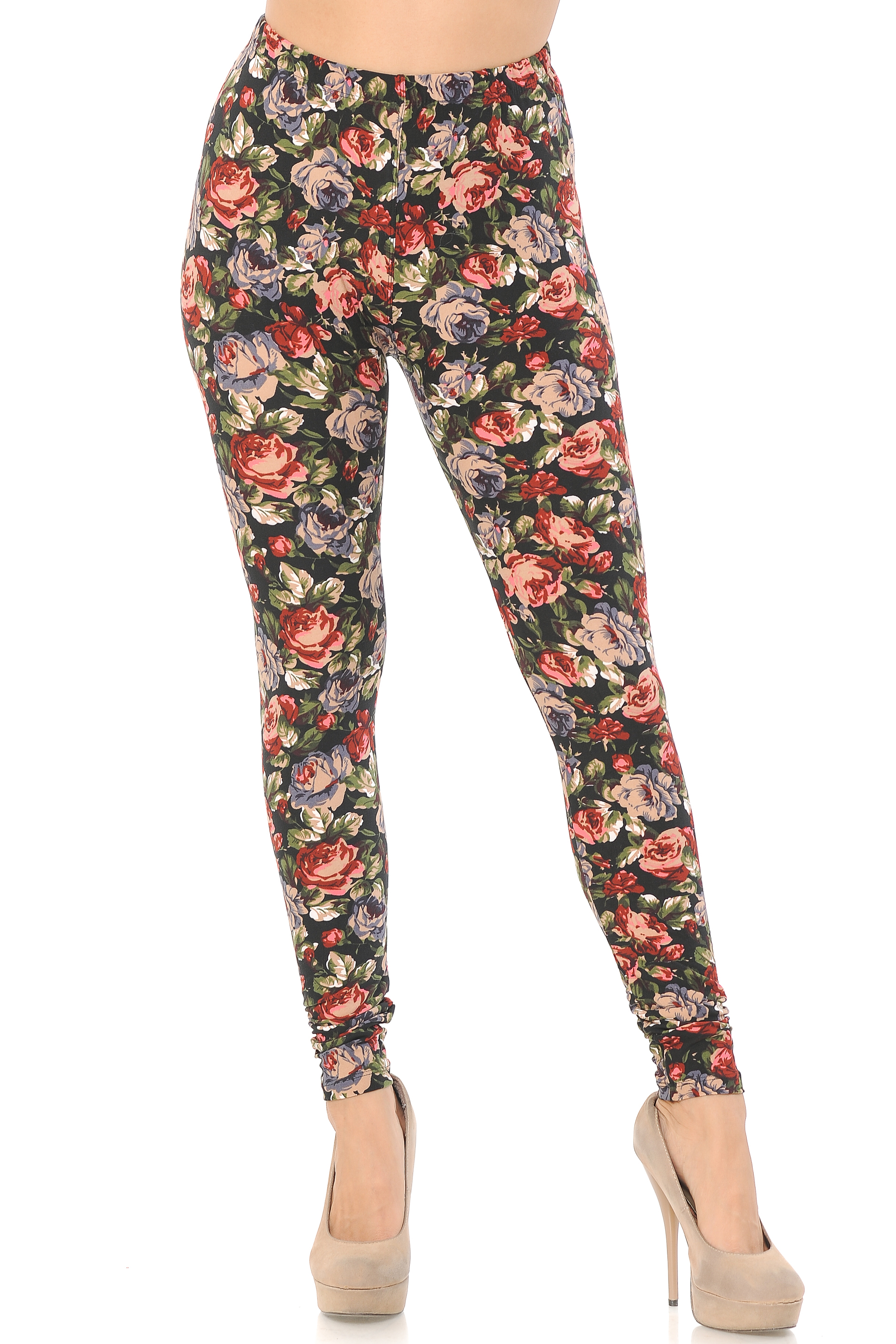 Wholesale Buttery Smooth Vintage Floral Leggings