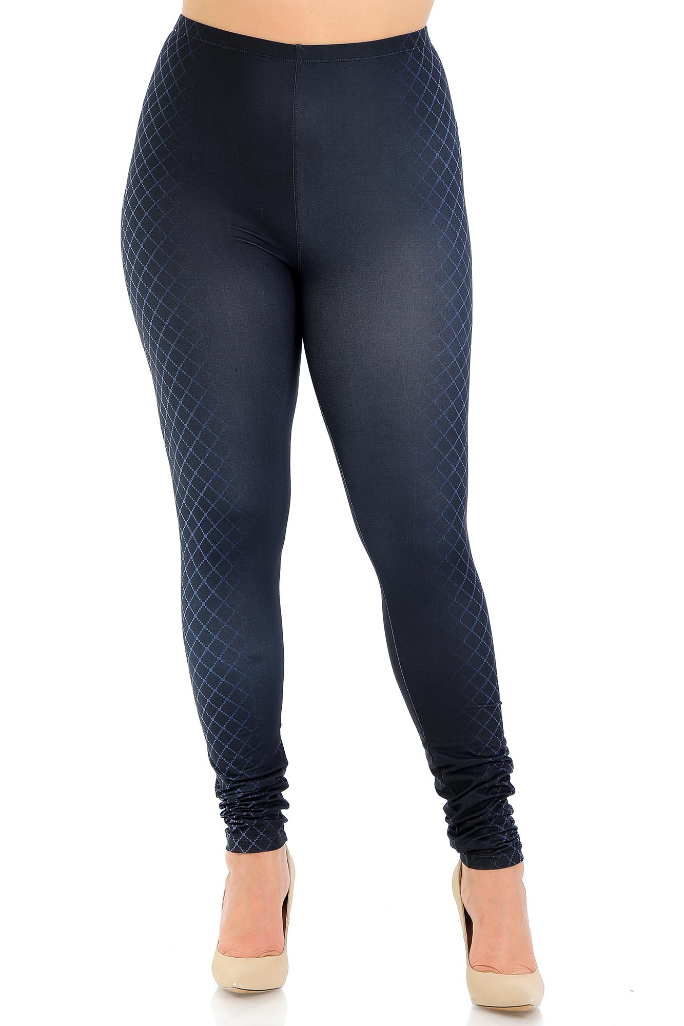 Wholesale Creamy Soft Contour Crisscross Plus Size Leggings - Signature Collection