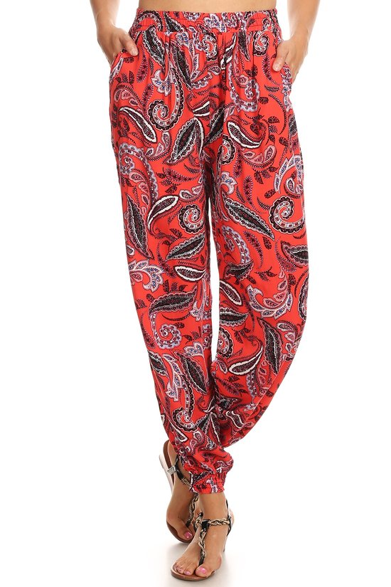 Wholesale Dahlia Paisley Harem Leggings