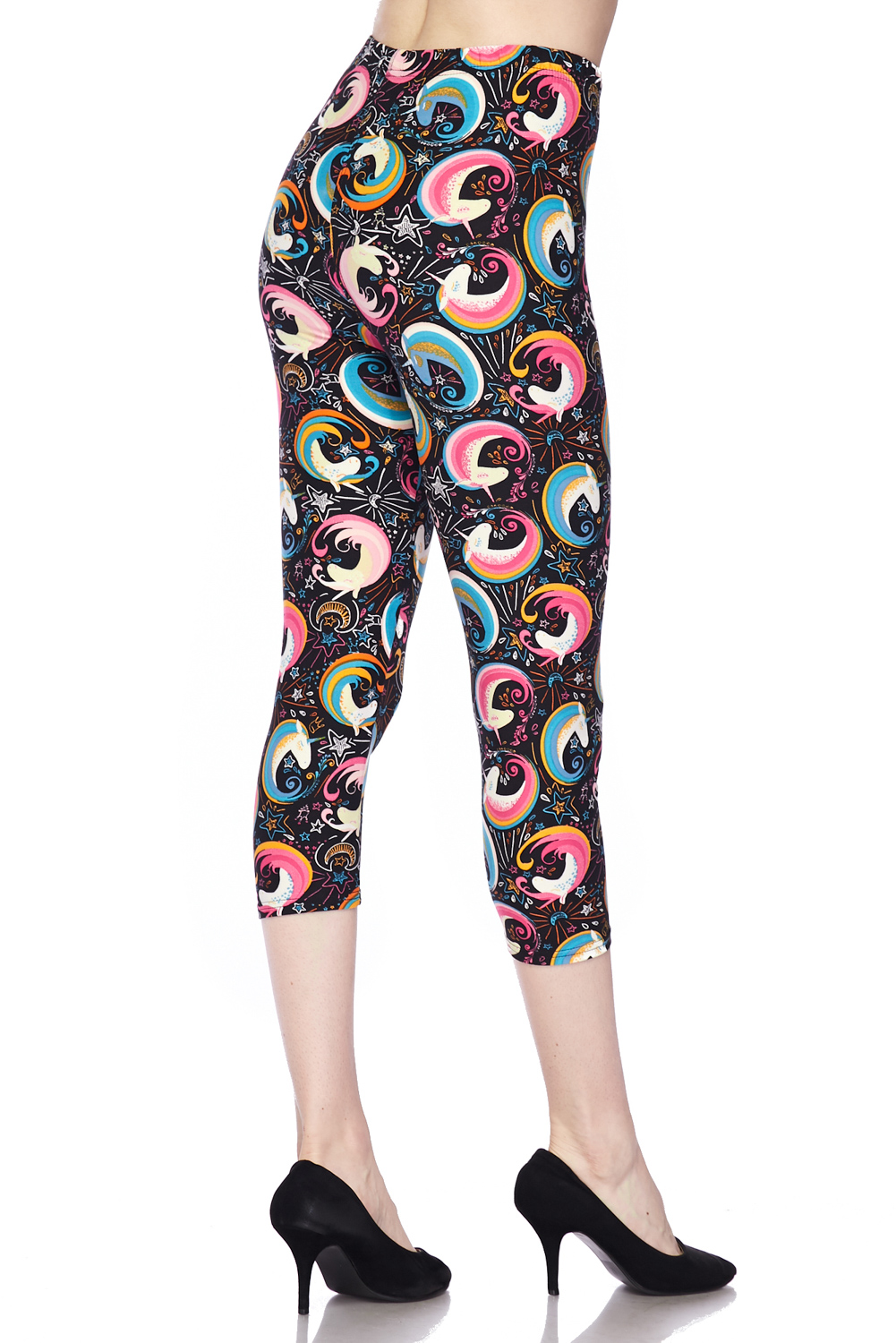 Wholesale Buttery Smooth Groovy Hip Unicorn Capris