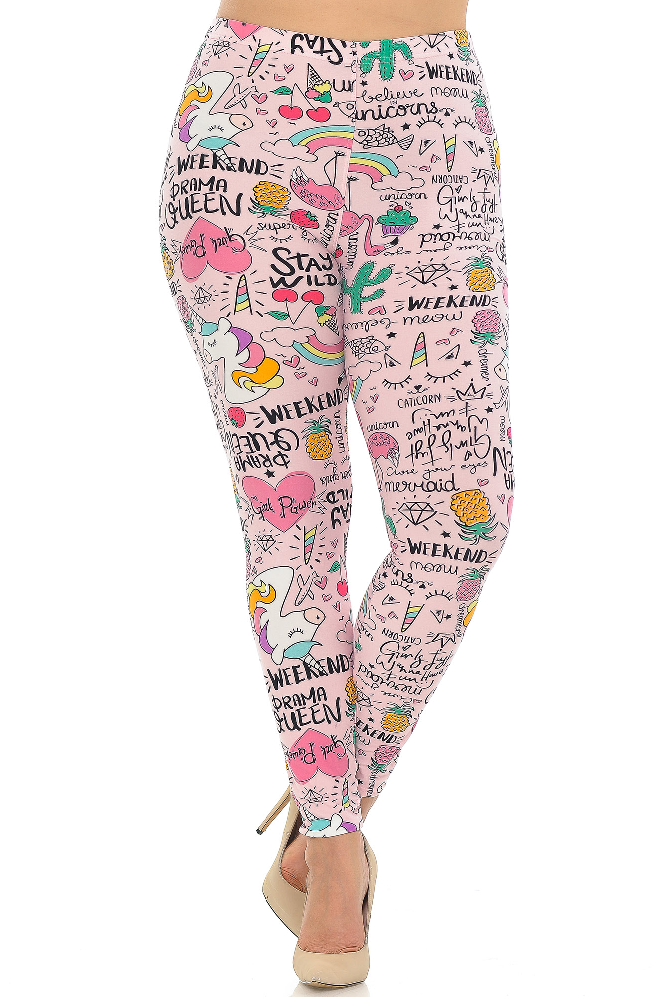 Wholesale Buttery Smooth Weekend Drama Queen Plus Size Leggings