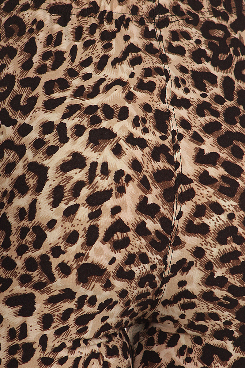 Close-up fabric image of Wholesale Buttery Smooth Feral Cheetah Leggings