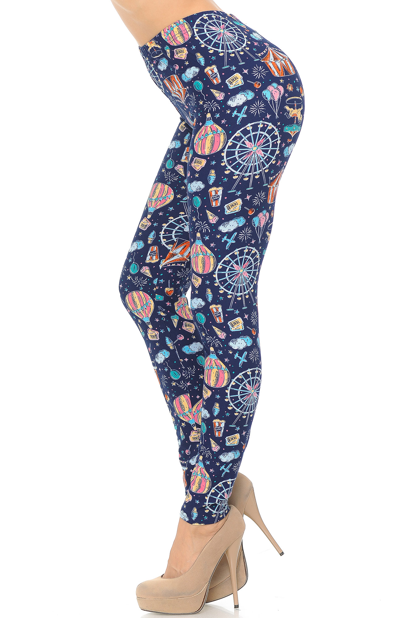 Wholesale Buttery Soft Vintage Carnival Leggings