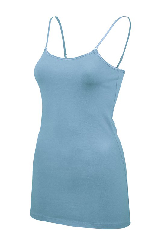 Wholesale Adjustable Strap Cotton Camisole - 33 Inch