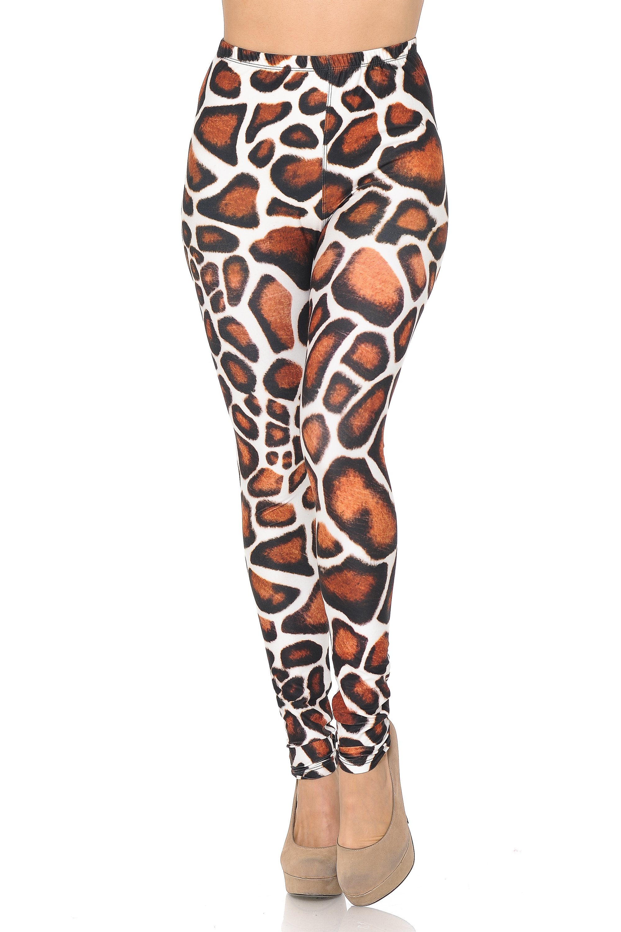 Wholesale Creamy Soft Giraffe Print Leggings - USA Fashion™