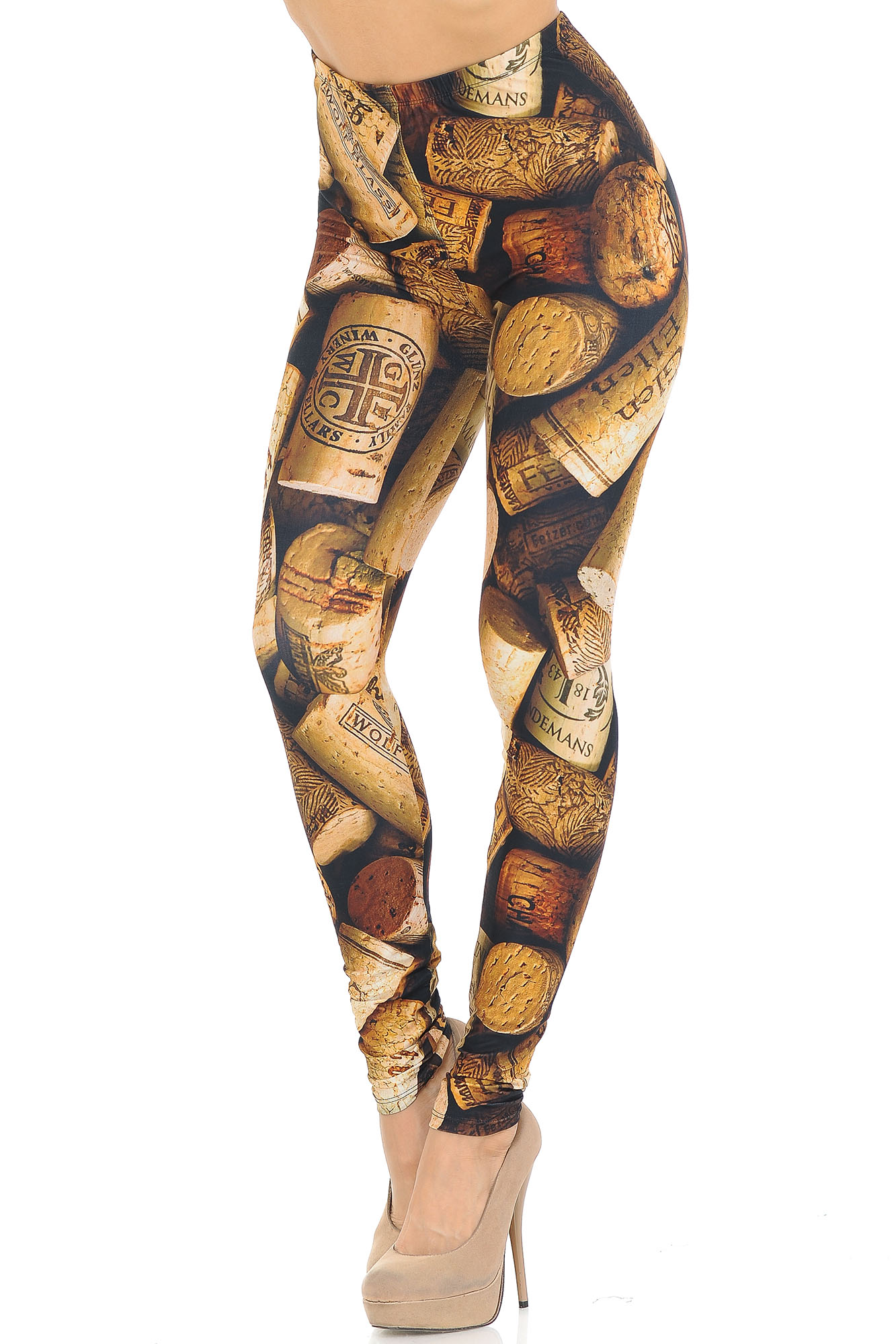 Wholesale Creamy Soft Wine Cork Extra Small Leggings - USA Fashion™