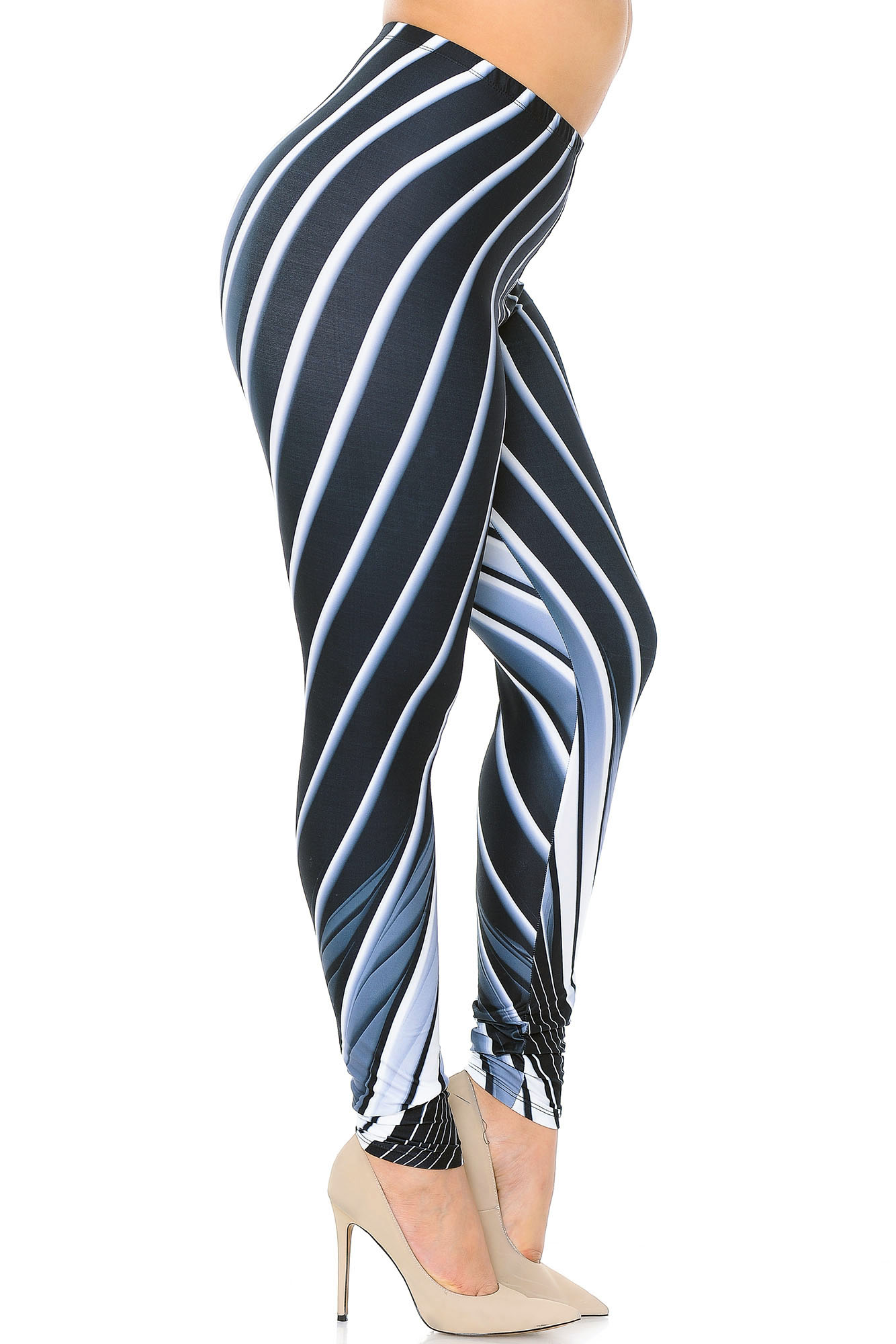 Wholesale Creamy Soft Contour Body Lines Plus Size Leggings - USA Fashion™