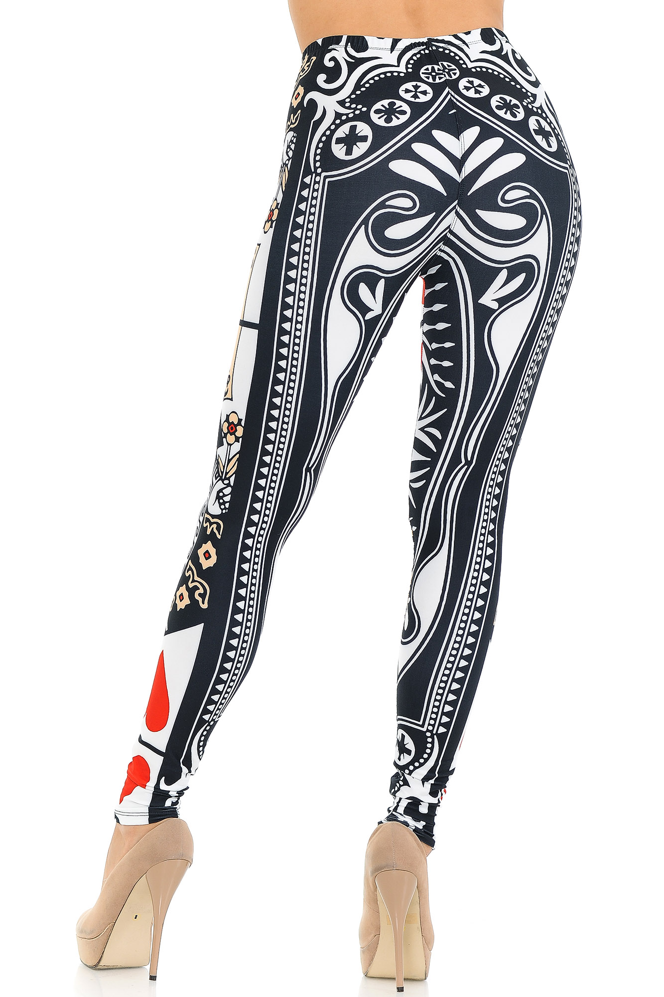 Wholesale Creamy Soft Queen of Hearts Leggings - USA Fashion™