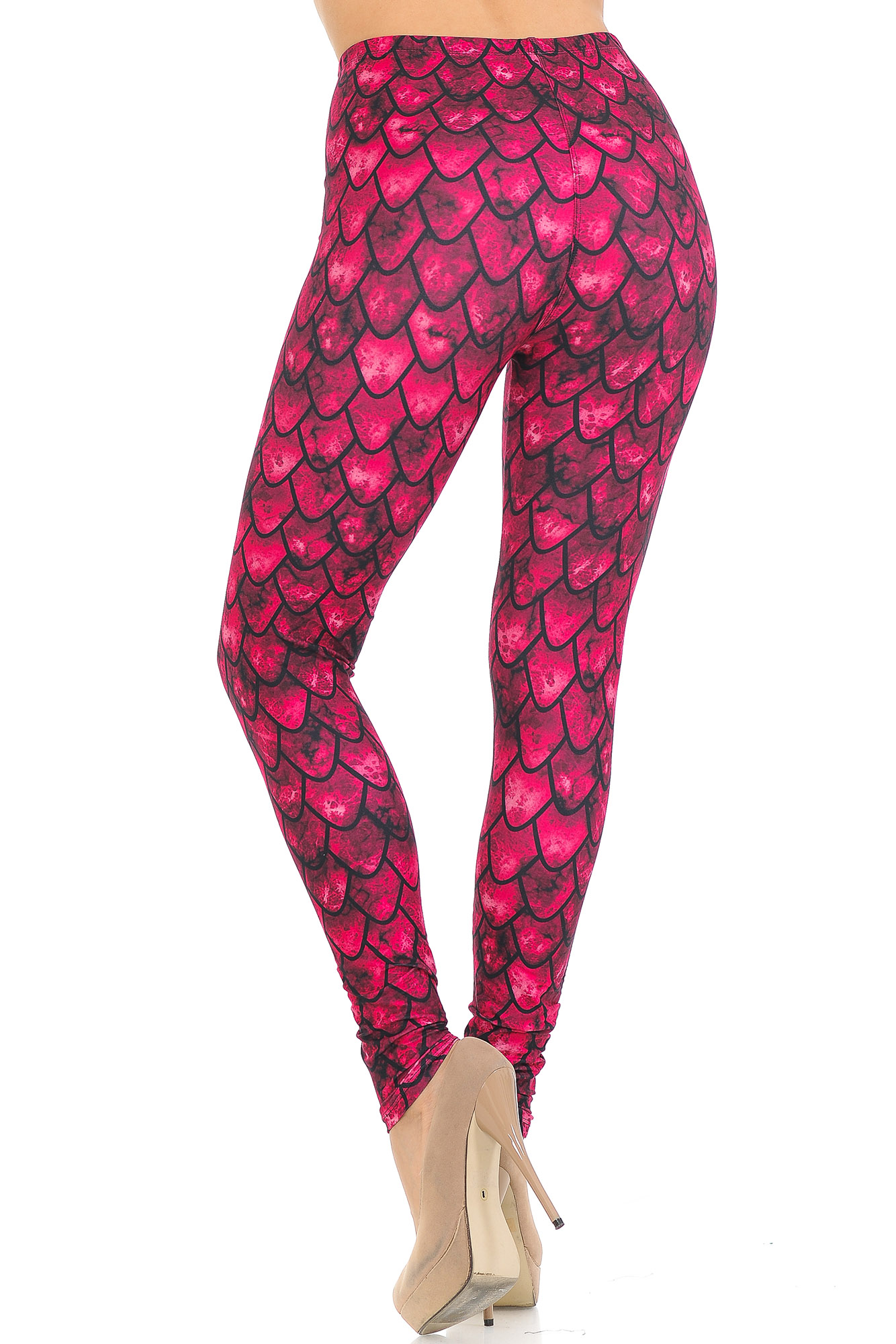 Wholesale Creamy Soft Red Scale Extra Small Leggings - USA Fashion™