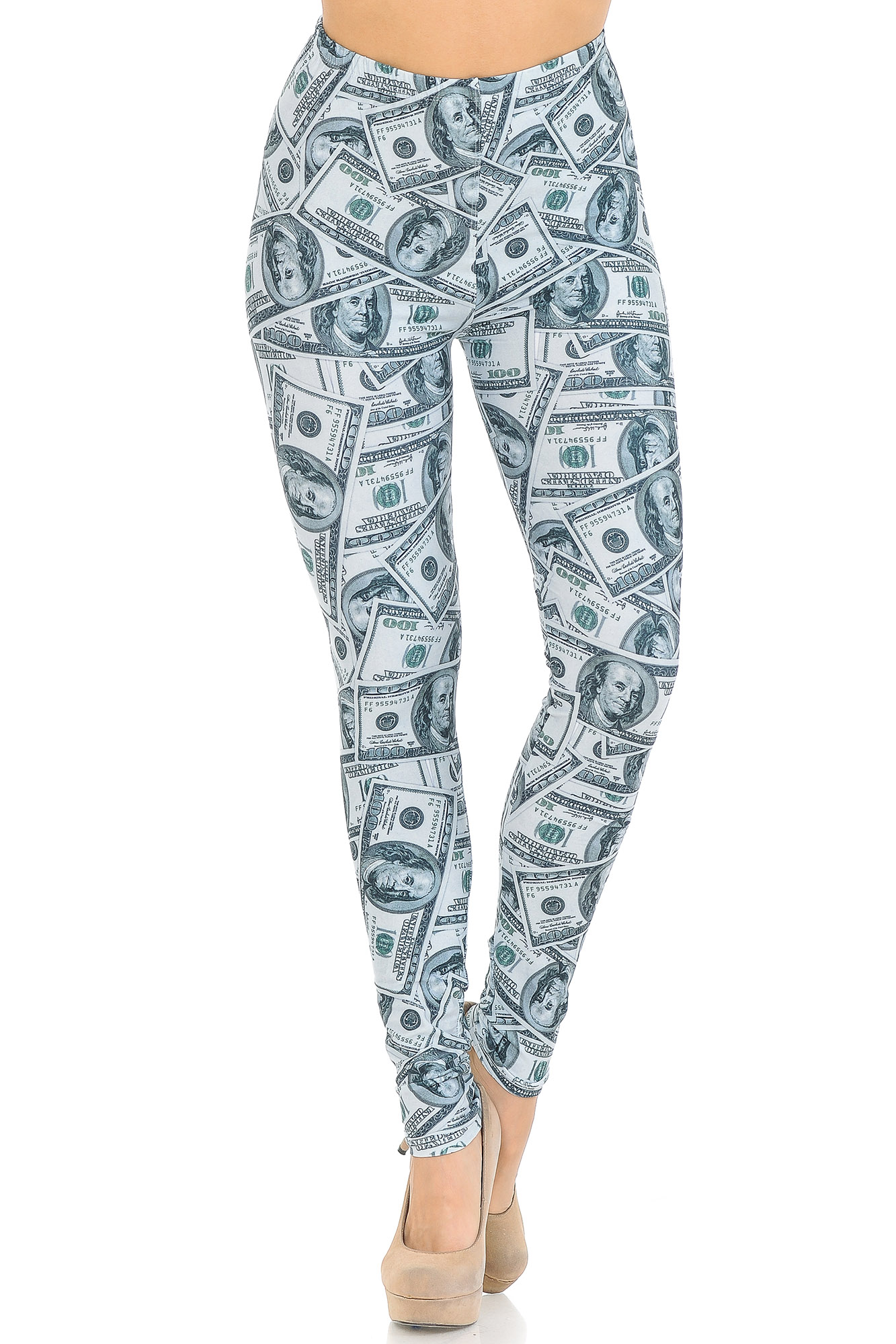 Wholesale Creamy Soft Raining Money Extra Small Leggings - USA Fashion™