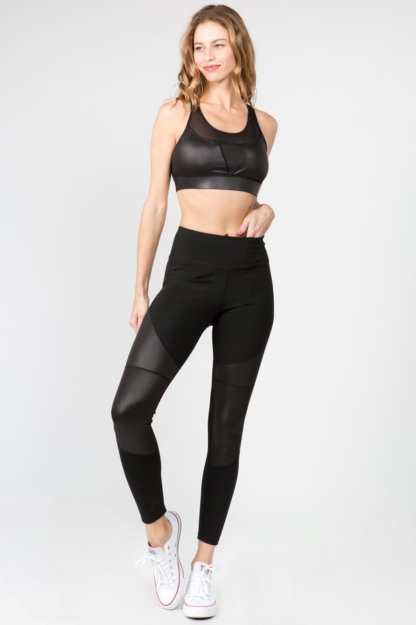 Wholesale Premium Cruiser Sport Faux Detail Active Leggings