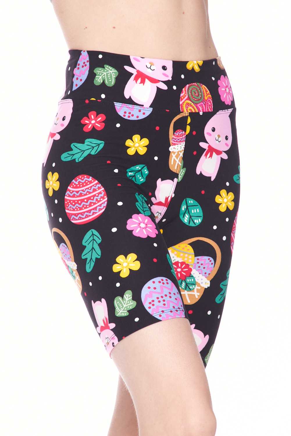 Wholesale Buttery Smooth Cute Bunnies and Easter Egg Shorts - 3 Inch