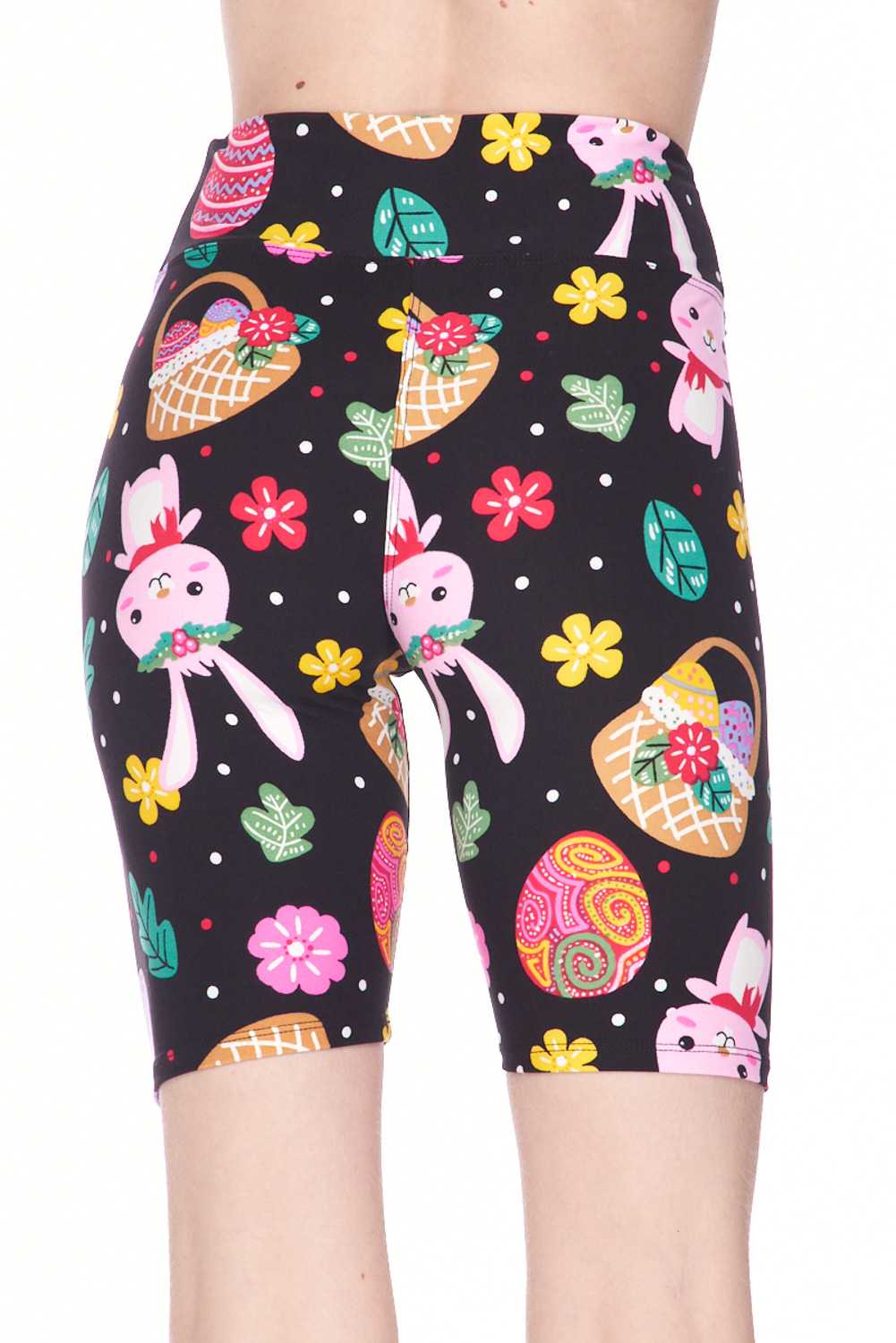 Wholesale Buttery Smooth Cute Bunnies and Easter Egg Shorts - 3 Inch