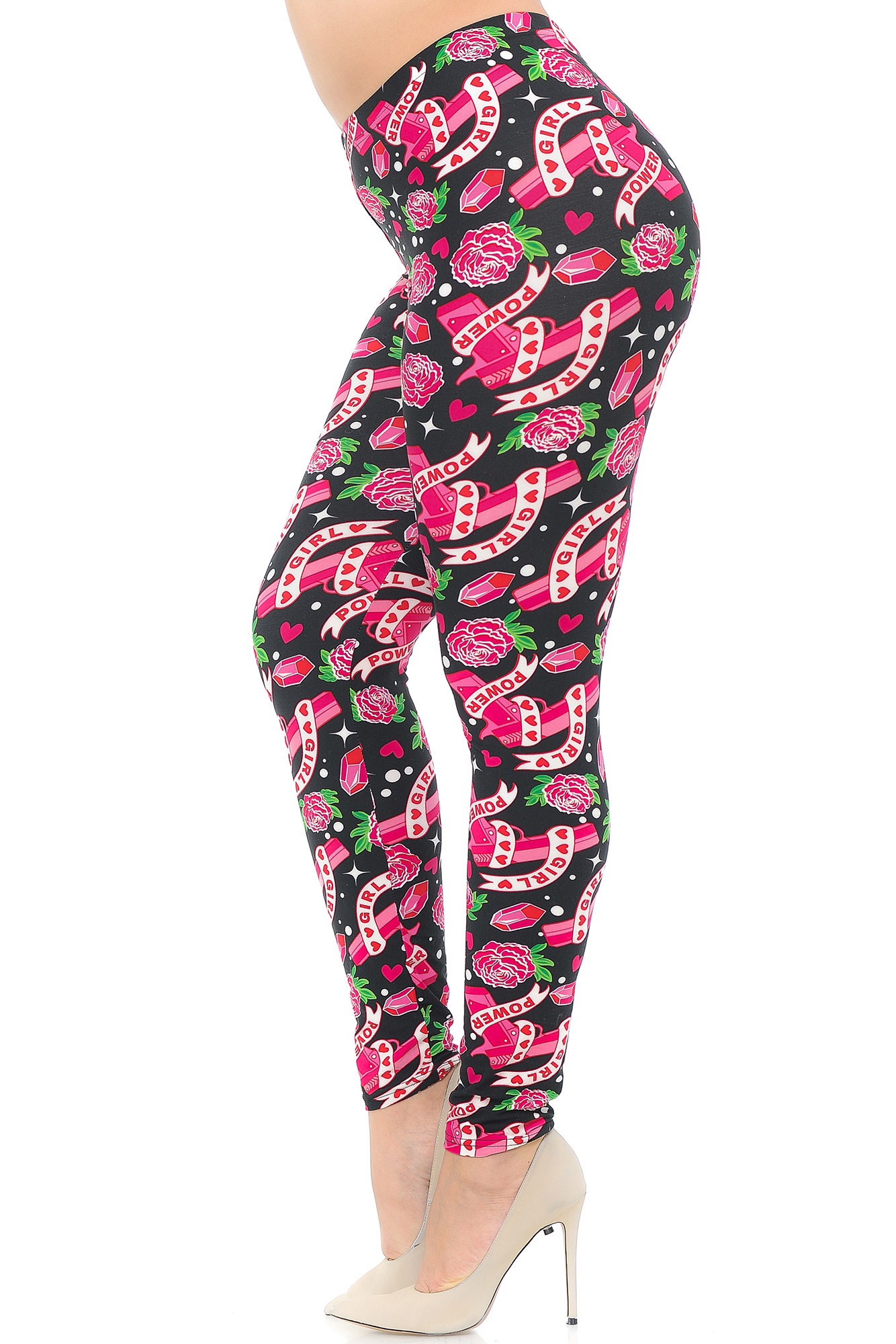 Wholesale Buttery Smooth Girl Power Plus Size Leggings