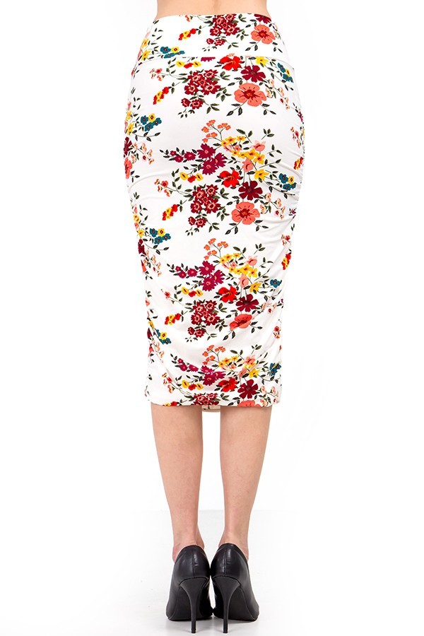 Wholesale Buttery Smooth Fresh Spring Floral Skirt