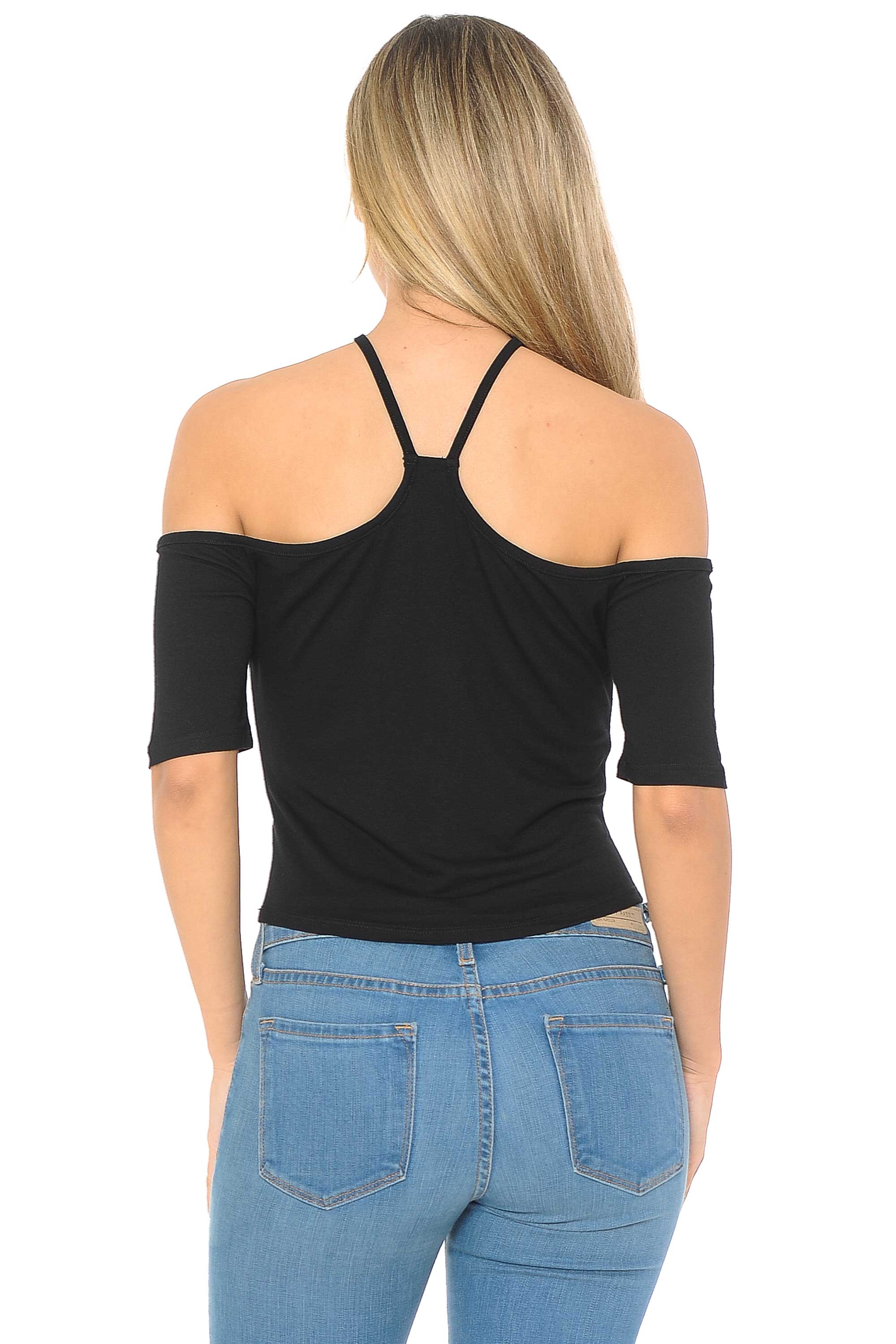 Wholesale Short Sleeve Off Shoulder Rayon Top