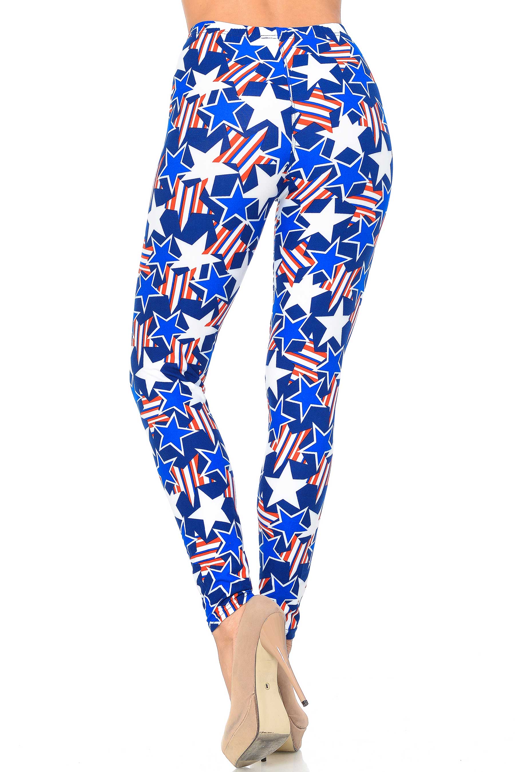 Wholesale Buttery Smooth American Stars Leggings